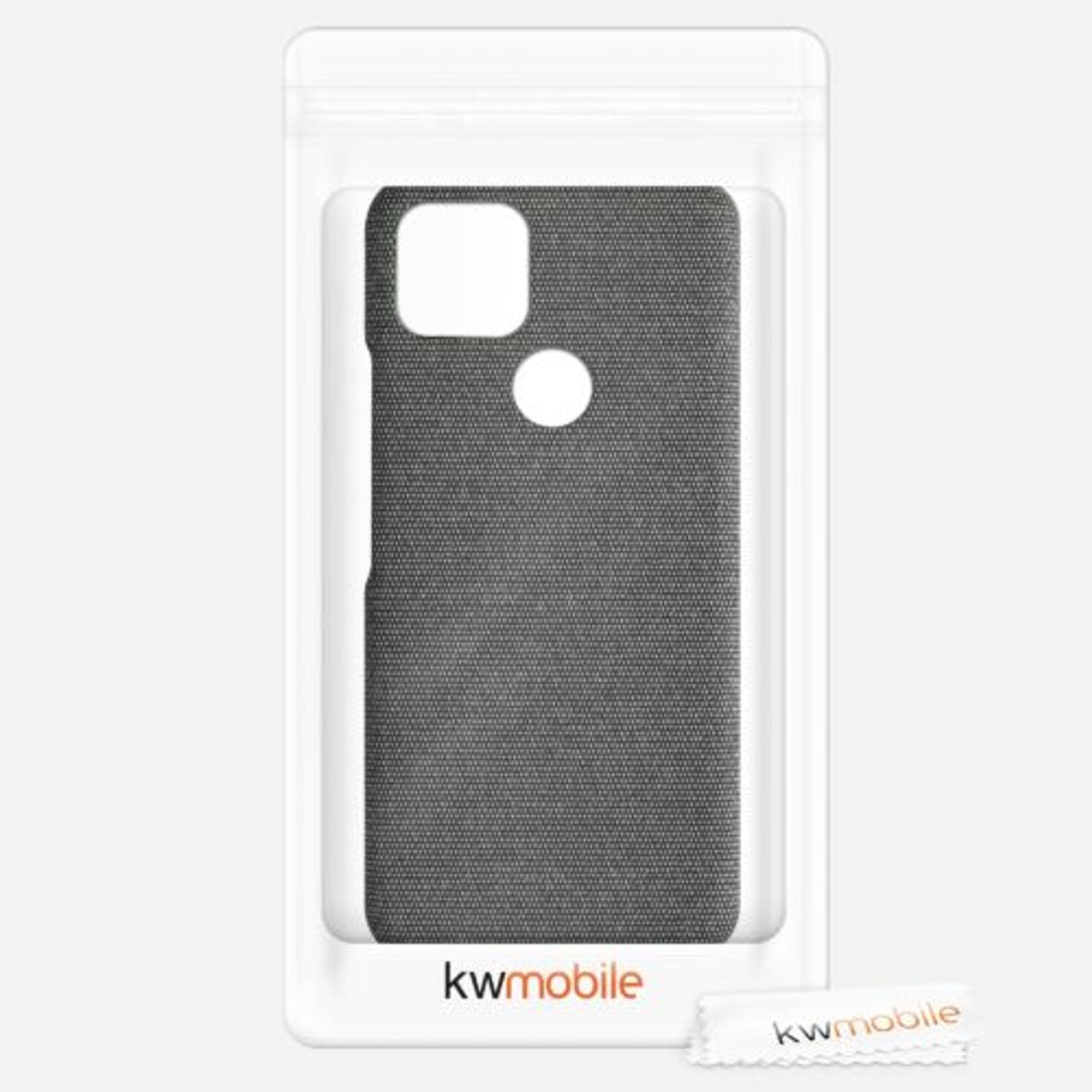 Husa pentru Google Pixel 5a, Textil, Gri, 54994.22 fotografia produsului View 7 L