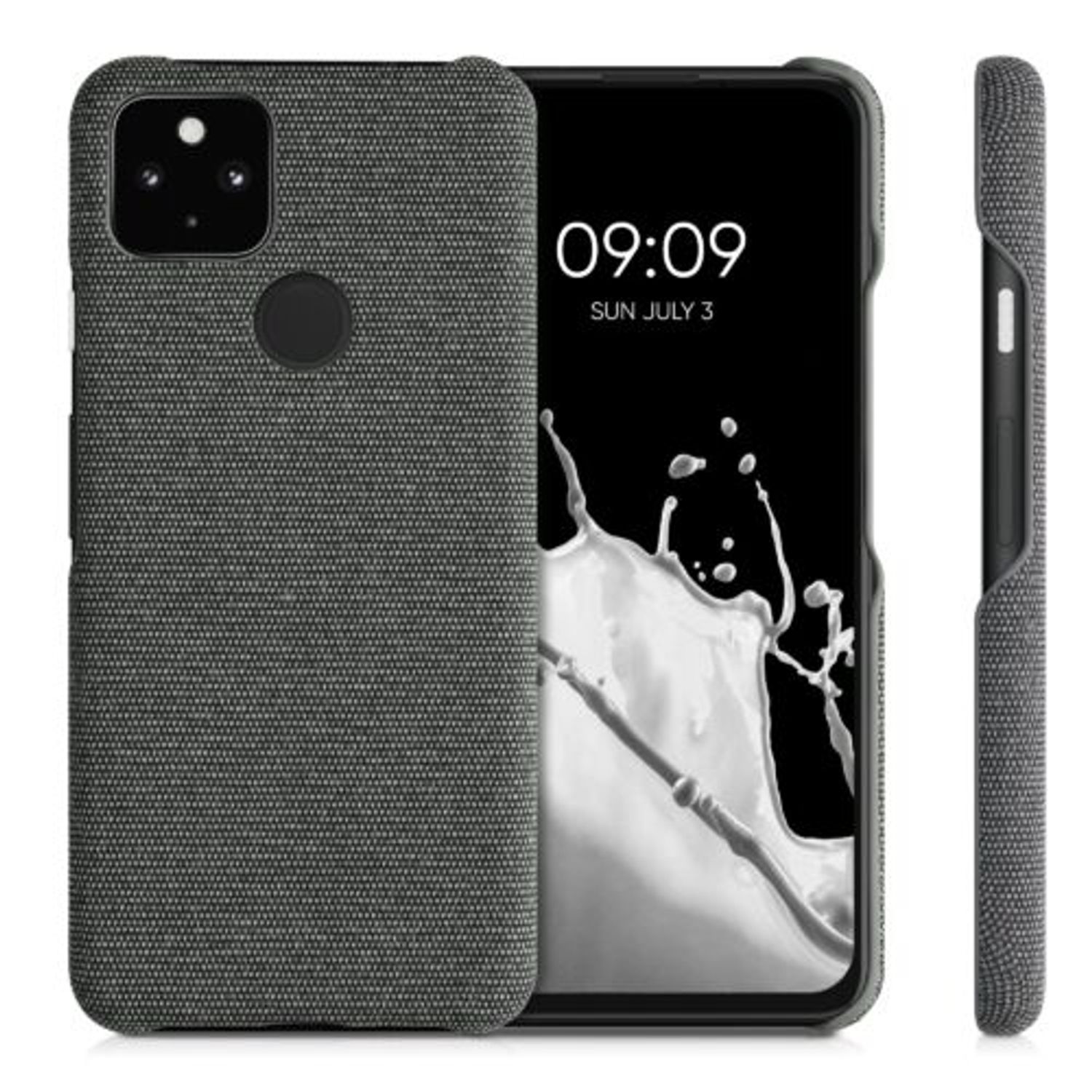 Husa pentru Google Pixel 5a, Textil, Gri, 54994.22 fotografia produsului View 2 L