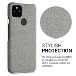 Husa pentru Google Pixel 5a, Textil, Gri, 54994.25 fotografia produsului View 4 S