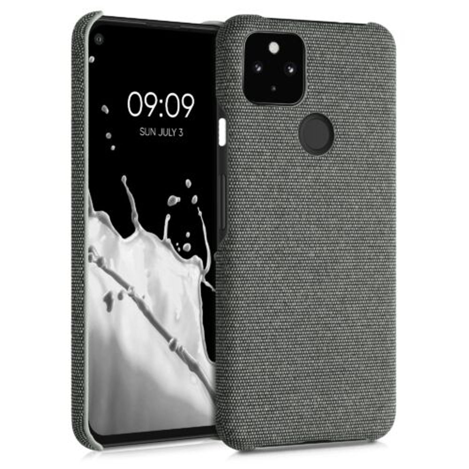 Husa pentru Google Pixel 5a, Textil, Gri, 54994.22 fotografia produsului