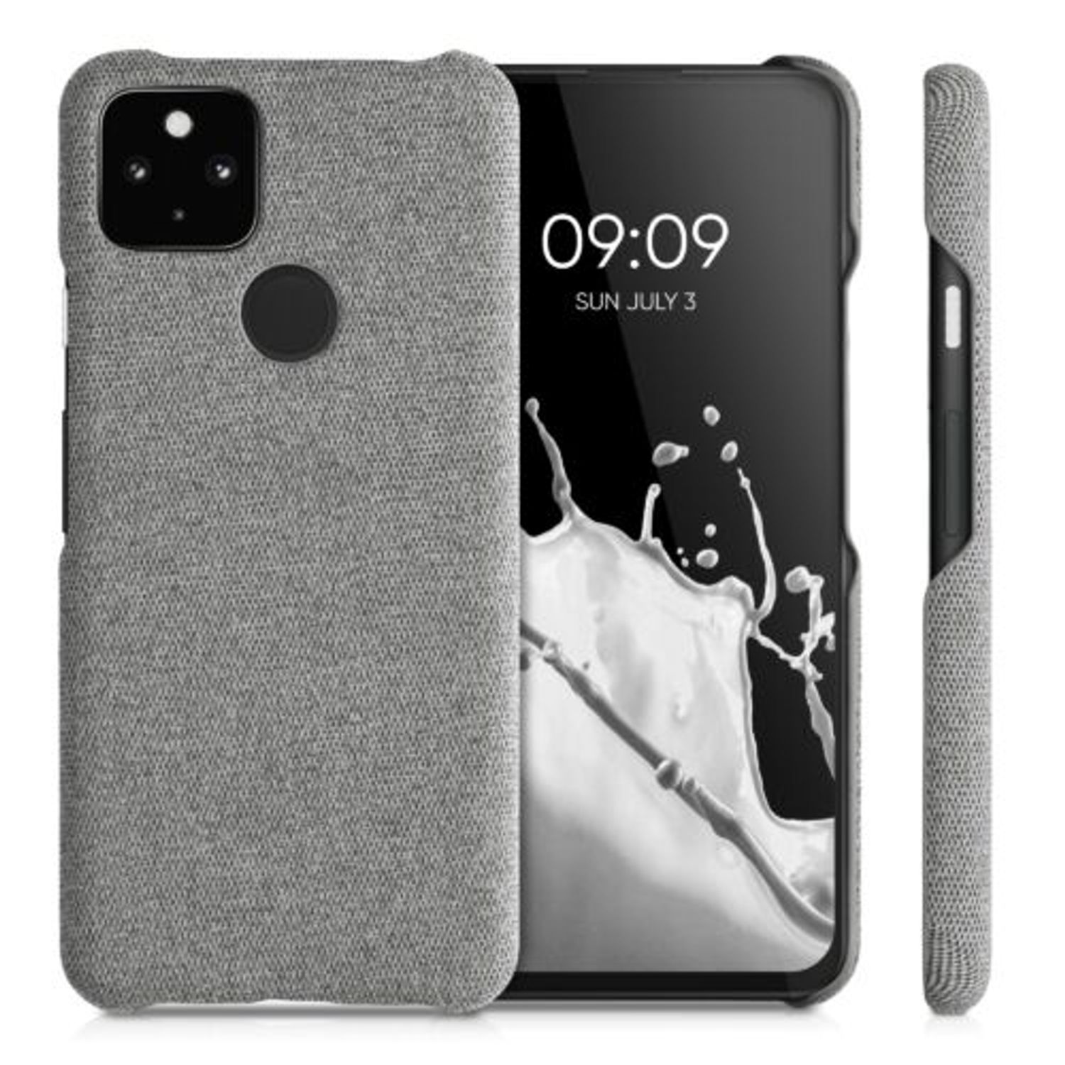 Husa pentru Google Pixel 5a, Textil, Gri, 54994.25 fotografia produsului View 2 L