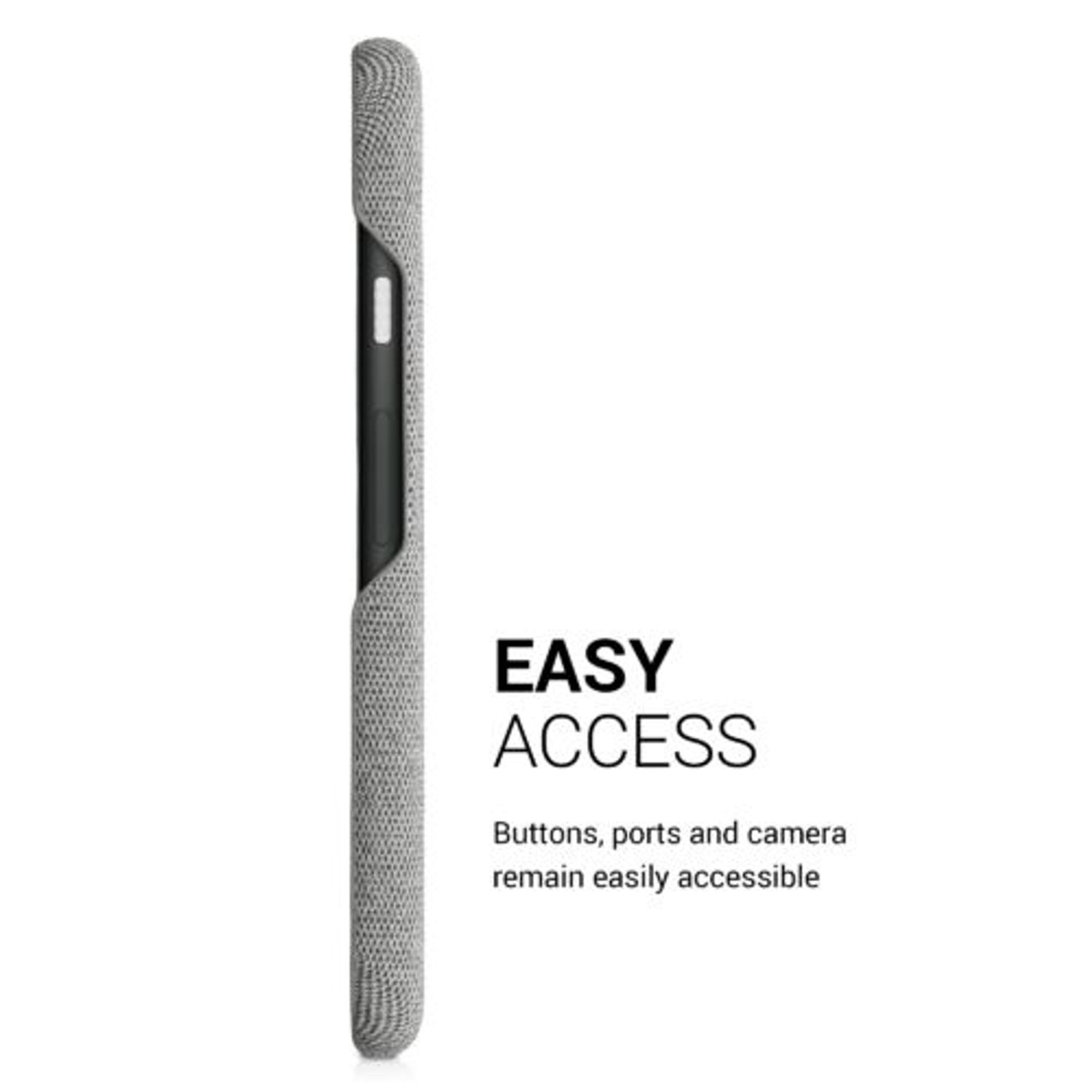 Husa pentru Google Pixel 5a, Textil, Gri, 54994.25 fotografia produsului View 5 L