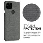 Husa pentru Google Pixel 5a, Textil, Gri, 54994.22 fotografia produsului View 4 S