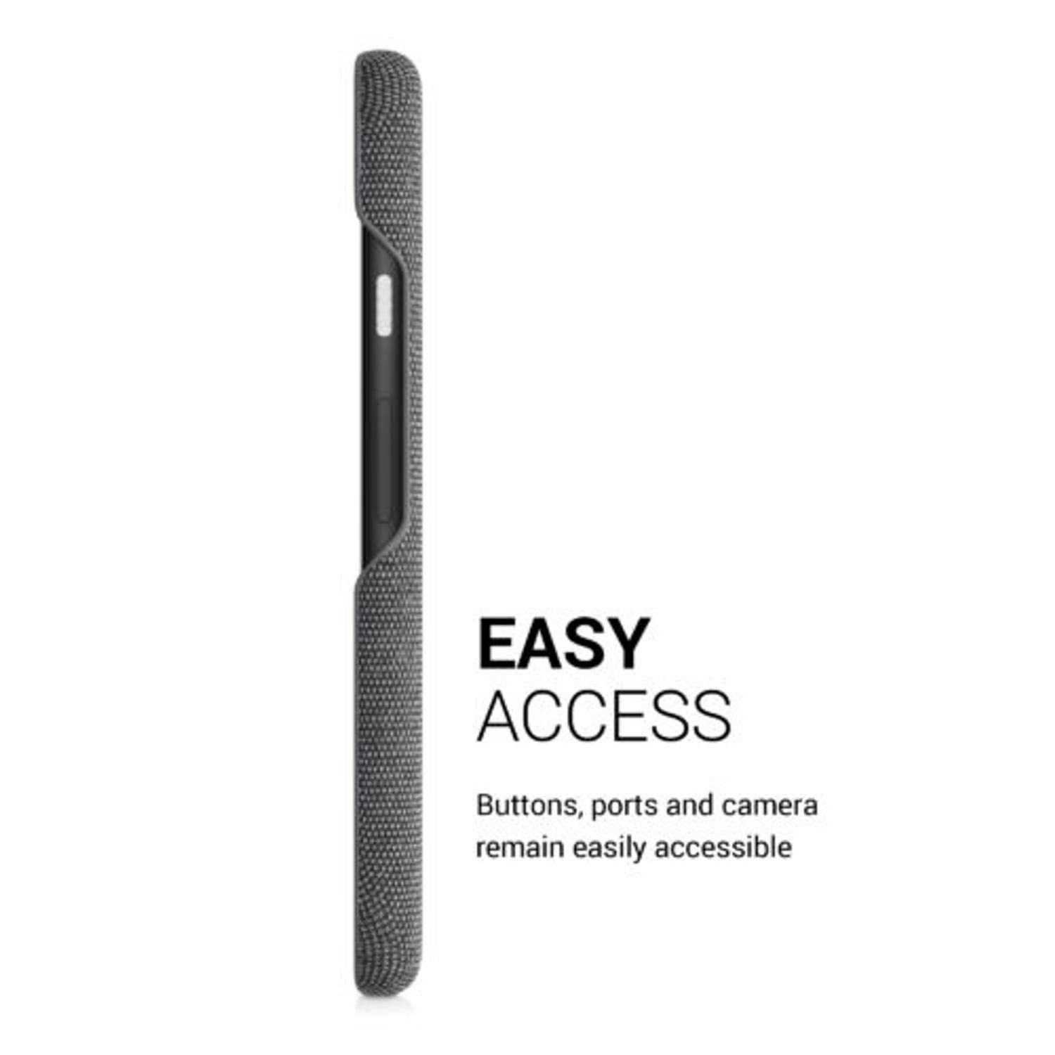 Husa pentru Google Pixel 5a, Textil, Gri, 54994.22 fotografia produsului View 5 L