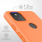 Husa pentru Google Pixel 5a, Silicon, Portocaliu, 55374.150 fotografia produsului View 4 S