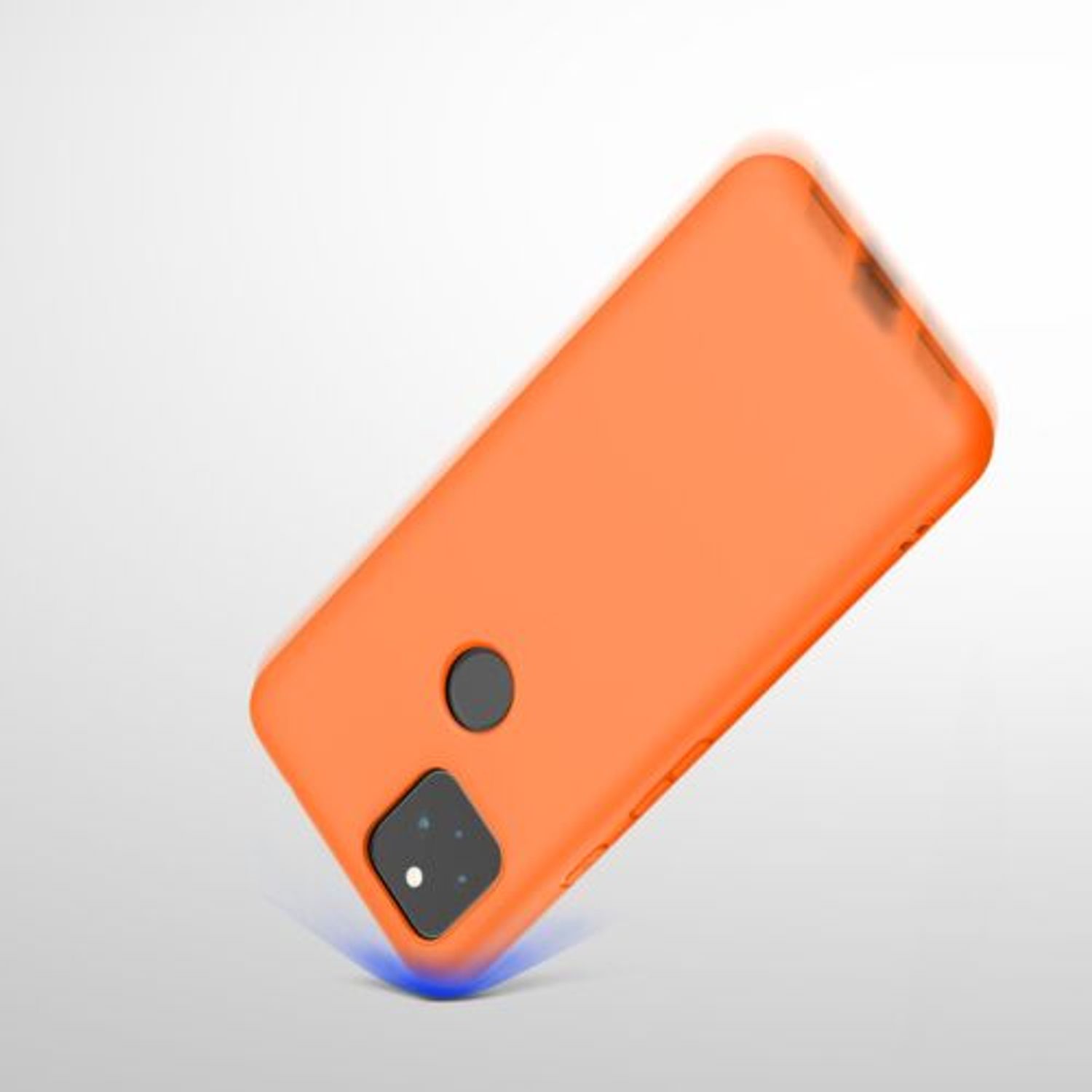 Husa pentru Google Pixel 5a, Silicon, Portocaliu, 55374.150 fotografia produsului View 10 L