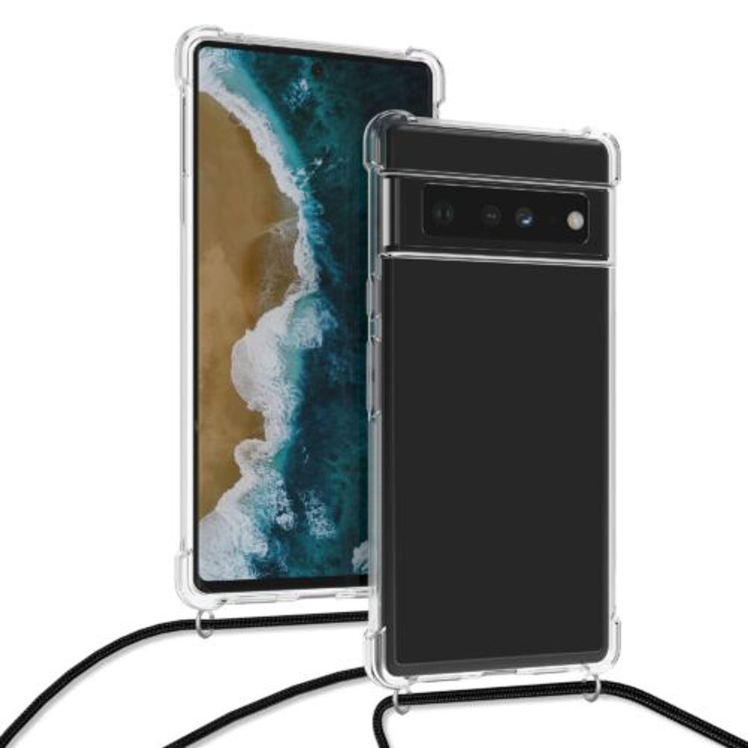 Husa pentru Google Pixel 6 Pro, Silicon, Transparent, 56015.03 fotografia produsului View 5 L