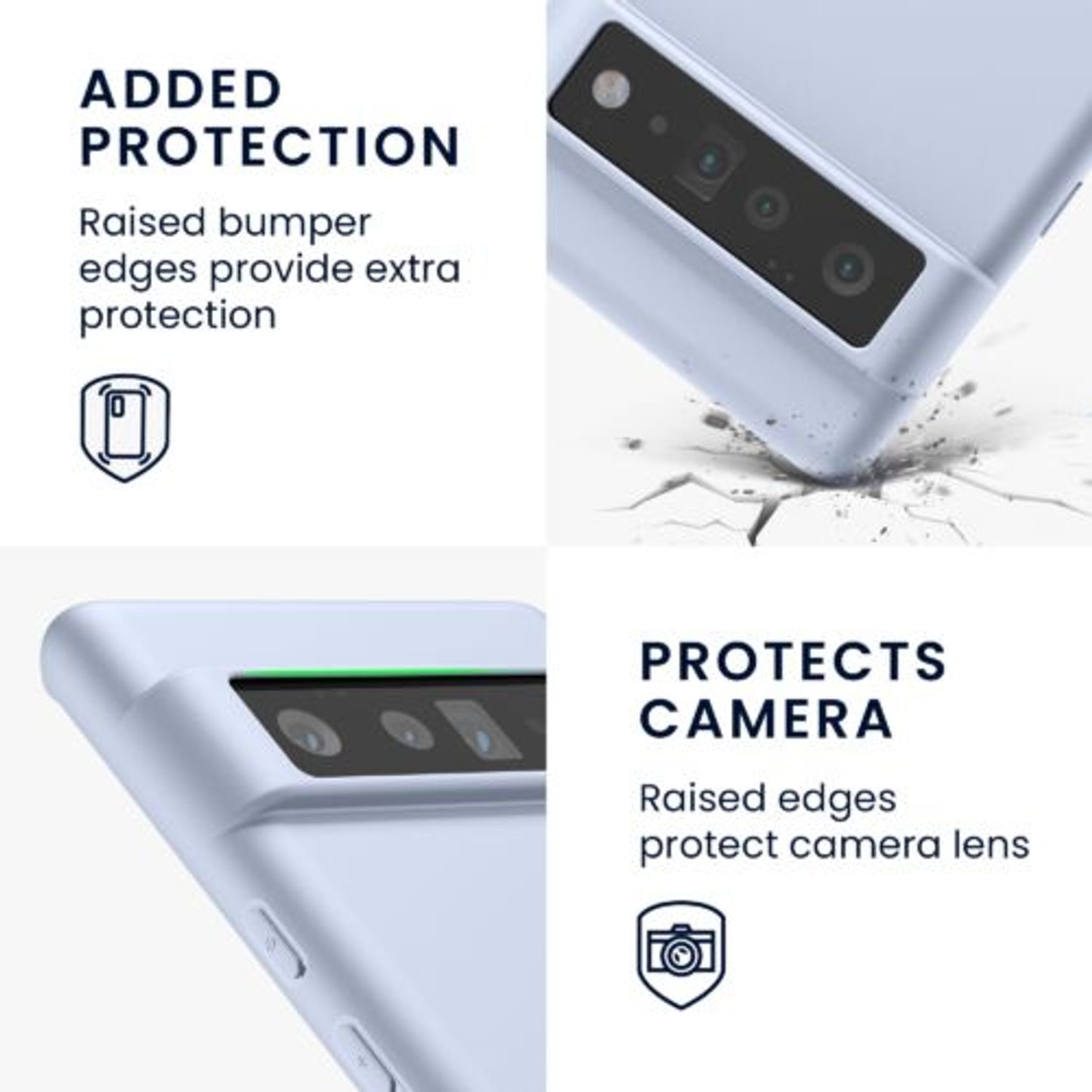 Husa pentru Google Pixel 6 Pro, Silicon, Albastru, 55879.58 fotografia produsului View 4 L