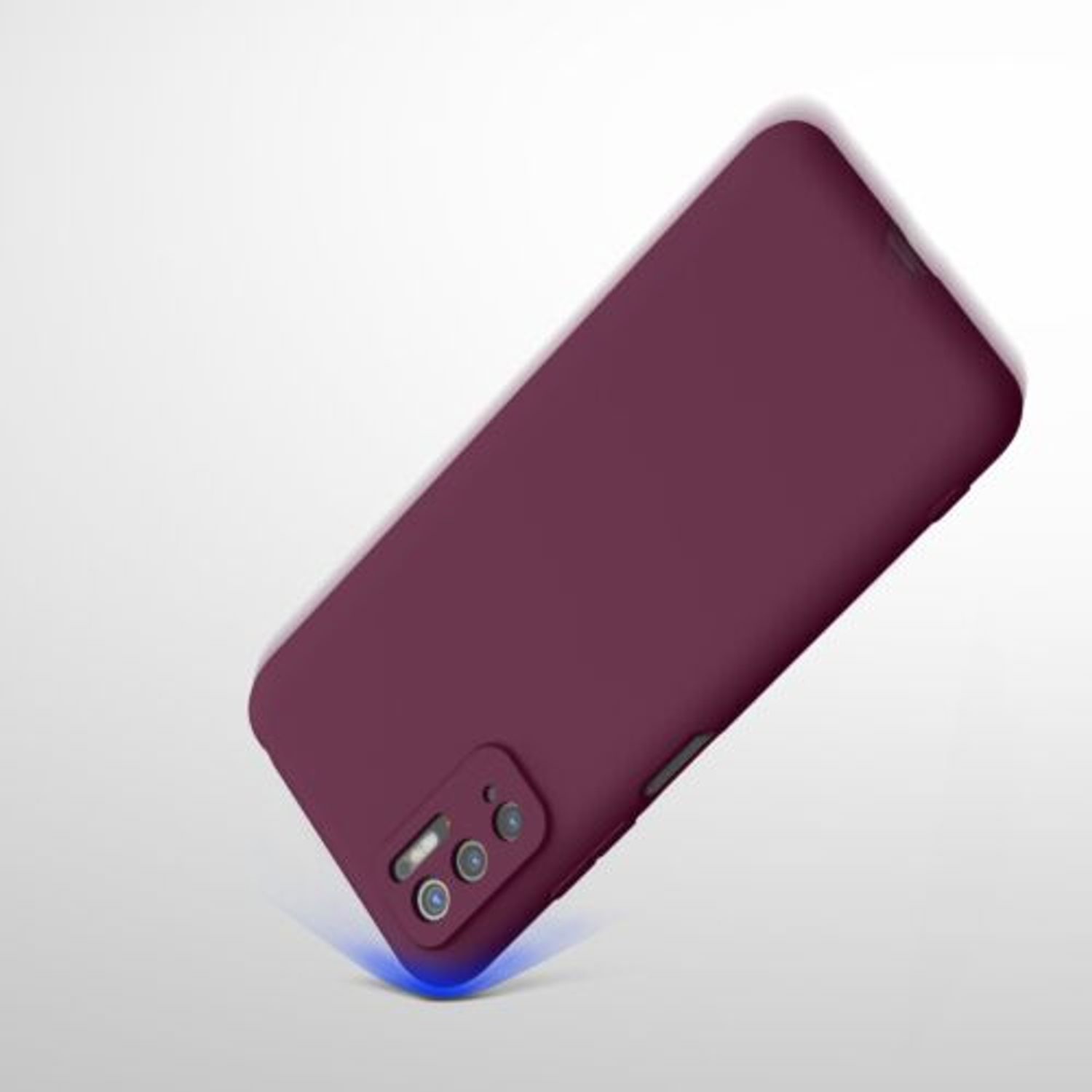 Husa pentru Xiaomi Poco M3 Pro 5G, Silicon, Violet, 55363.187 fotografia produsului View 11 L