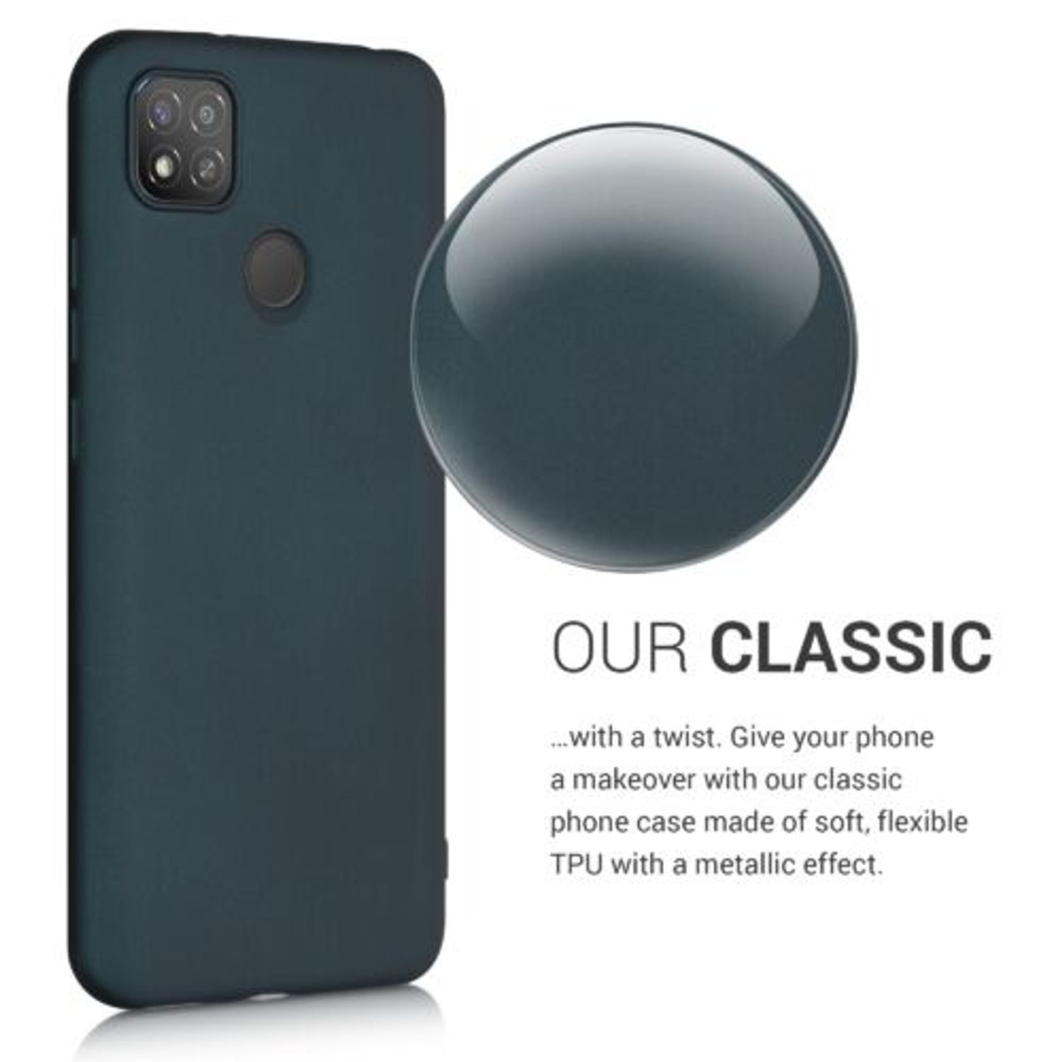 Husa pentru Xiaomi Redmi 9C, Silicon, Verde, 53273.14 fotografia produsului View 4 L
