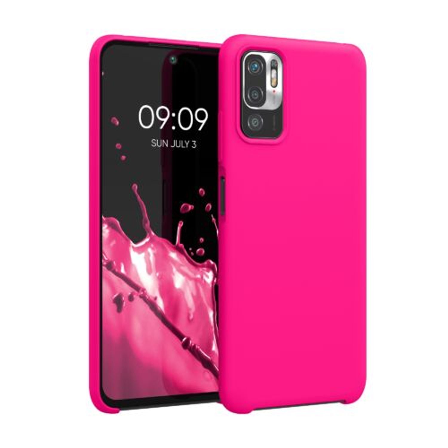 Husa pentru Xiaomi Redmi Note 10 5G, Silicon, Roz, 54948.77 fotografia produsului