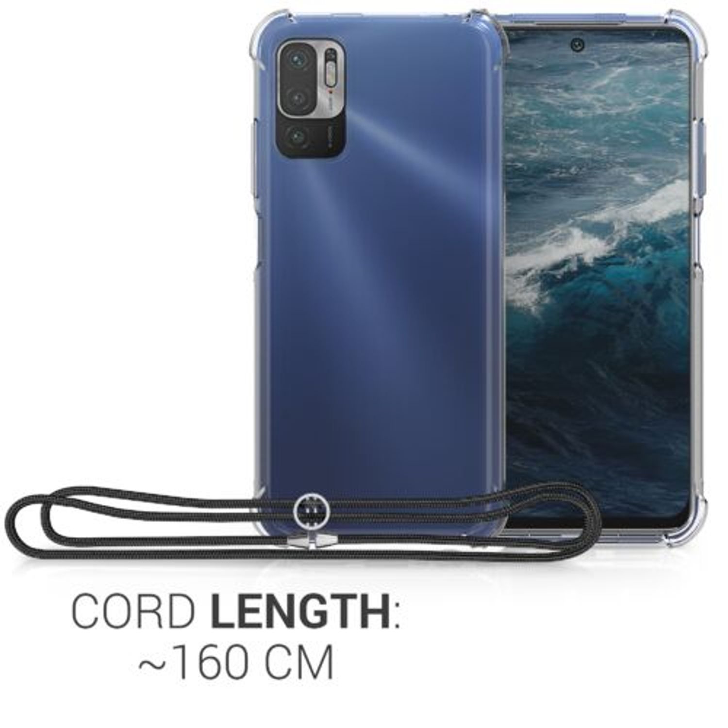 Husa pentru Xiaomi Redmi Note 10 5G, Silicon, Transparent, 54953.01 fotografia produsului View 4 L