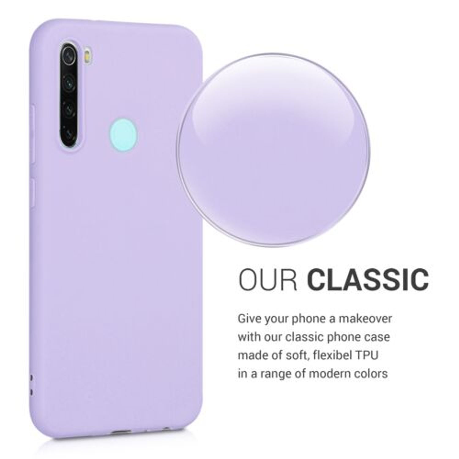 Husa pentru Xiaomi Redmi Note 8, Silicon, Mov, 50180.108 fotografia produsului View 6 L