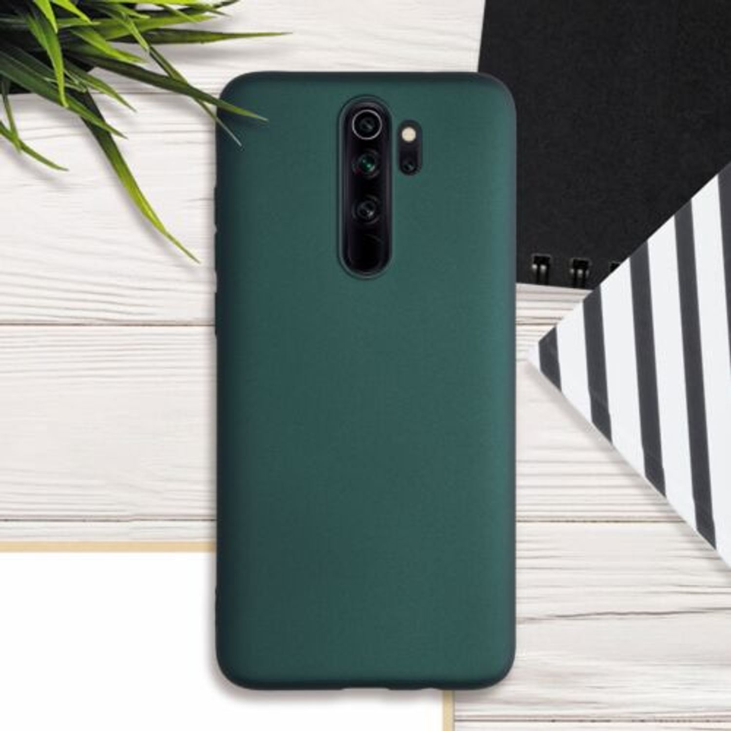 Husa pentru Xiaomi Redmi Note 8 Pro, Silicon, Verde, 50243.14 fotografia produsului View 3 L