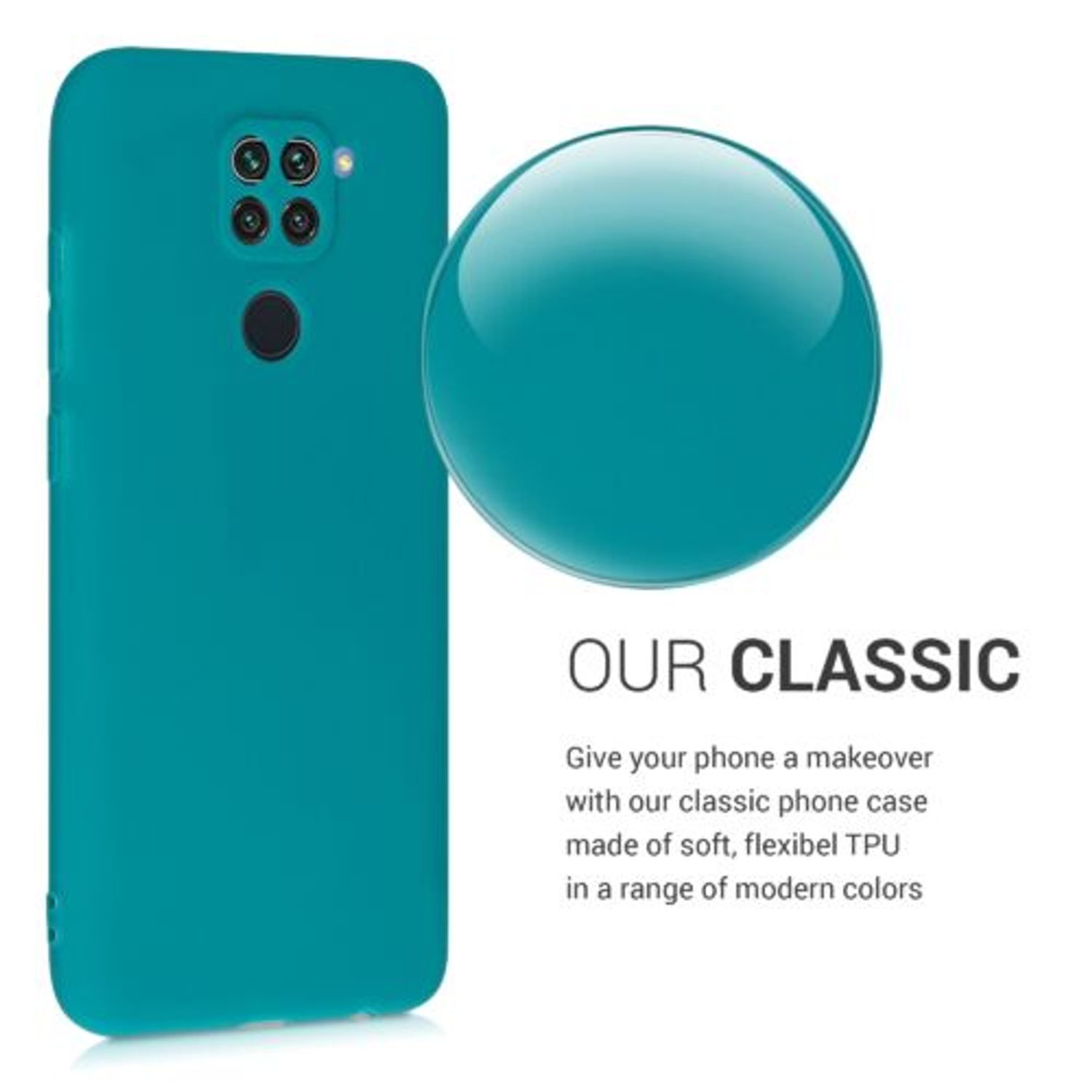 Husa pentru Xiaomi Redmi Note 9, Silicon, Verde, 52437.57 fotografia produsului View 4 L