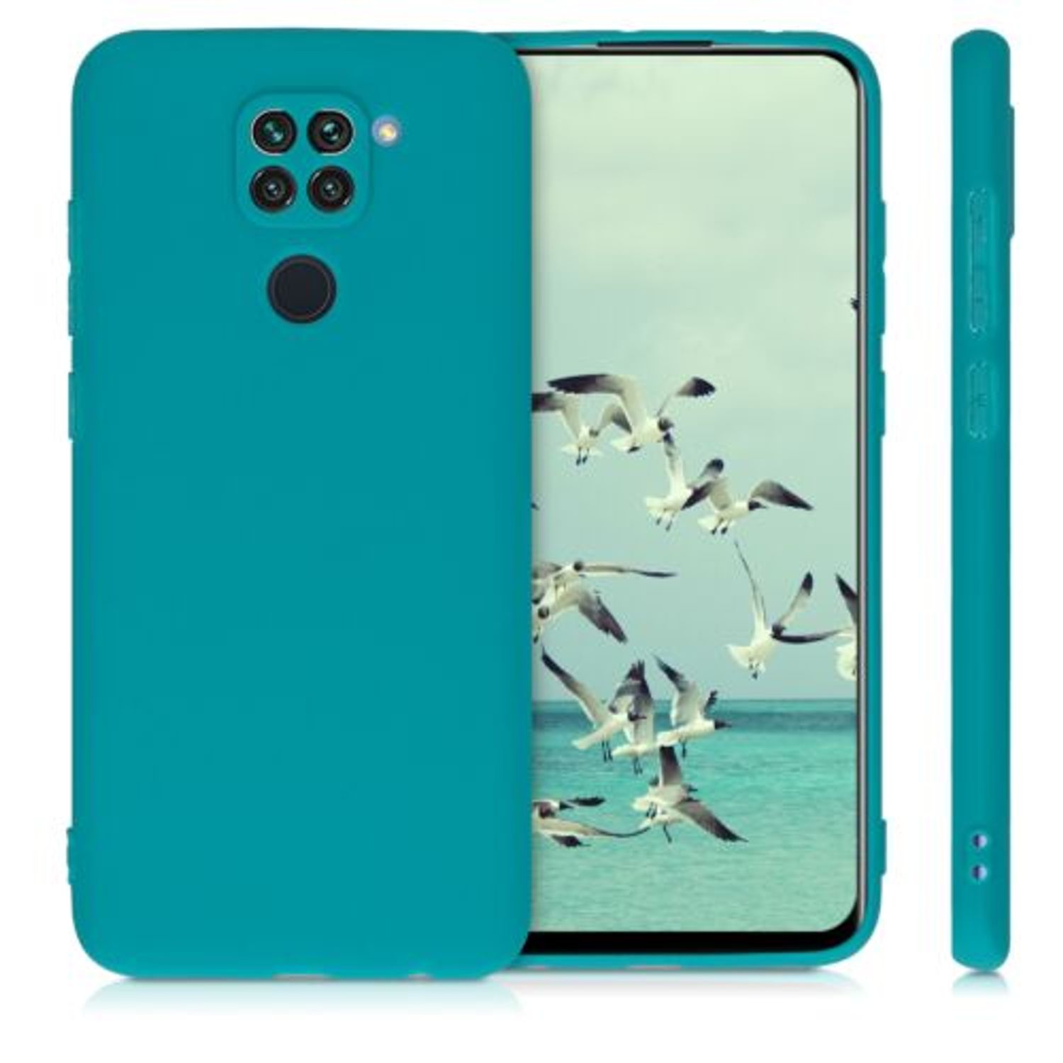 Husa pentru Xiaomi Redmi Note 9, Silicon, Verde, 52437.57 fotografia produsului View 2 L