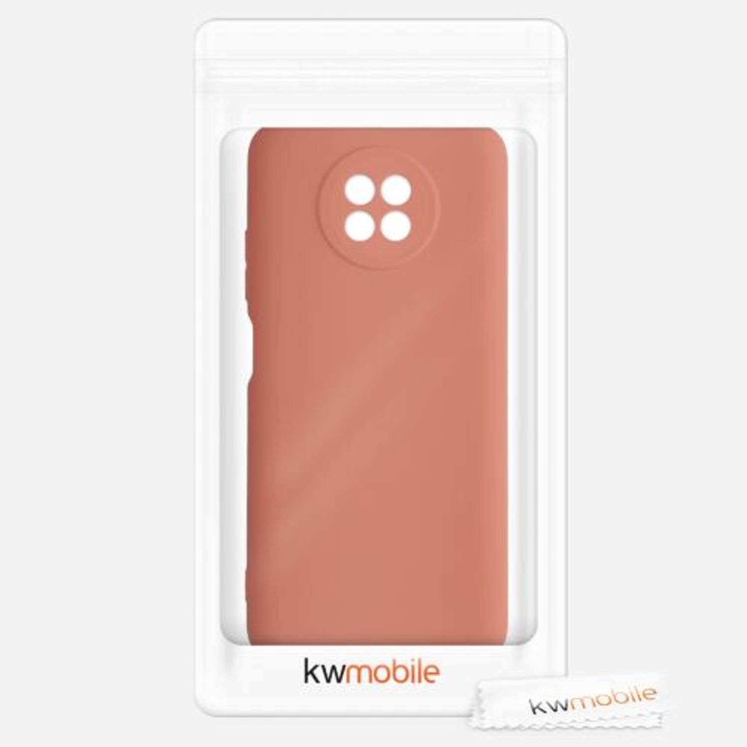 Husa pentru Xiaomi Redmi Note 9T, Silicon, Roz, 54216.215 fotografia produsului View 7 L