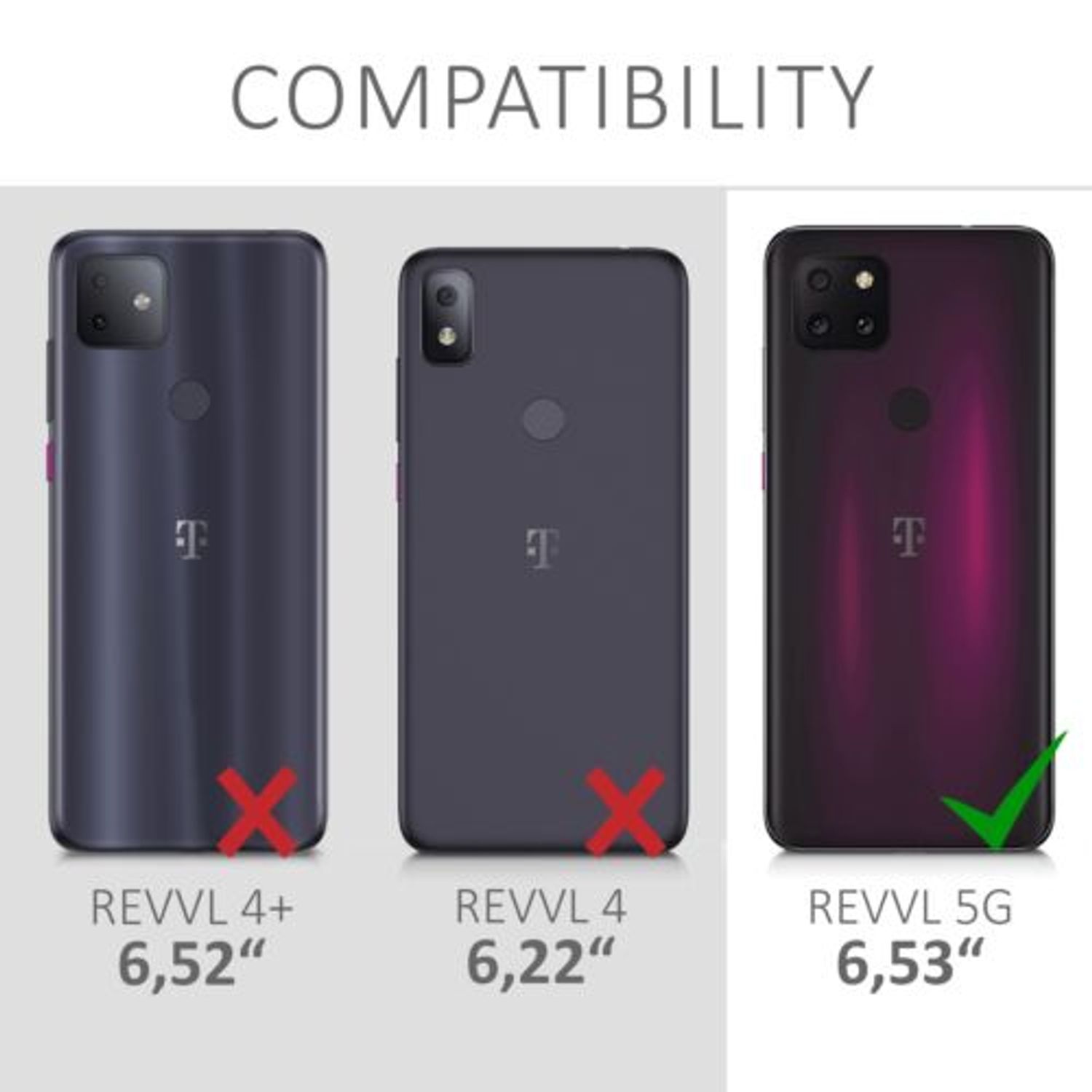 Husa pentru T-mobile Revvl, Silicon, Negru, 54080.47 fotografia produsului View 6 L