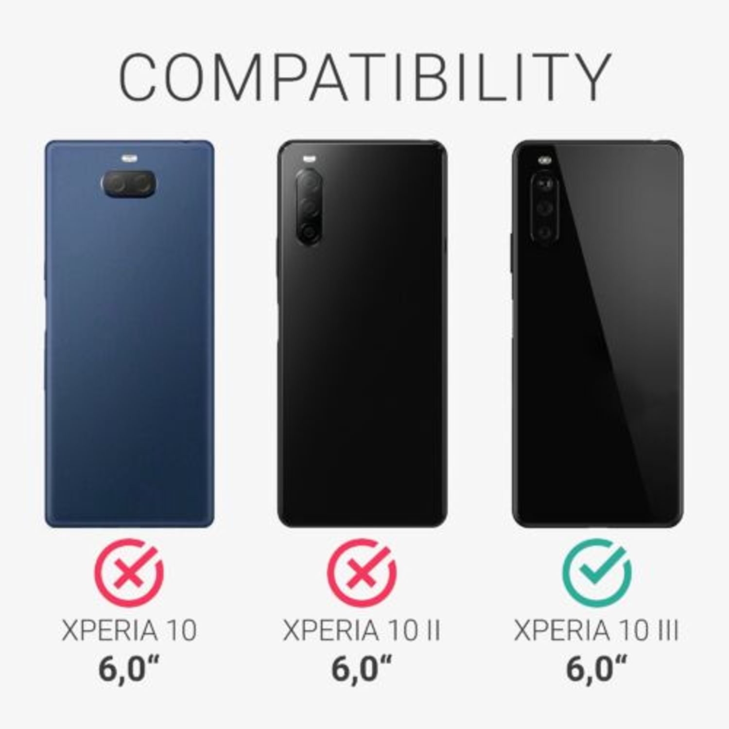Husa pentru Sony Xperia 10 III, Textil, Verde, 55131.71 fotografia produsului View 6 L