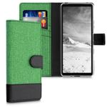 Husa pentru Sony Xperia 10 III, Textil, Verde, 55131.71 fotografia produsului