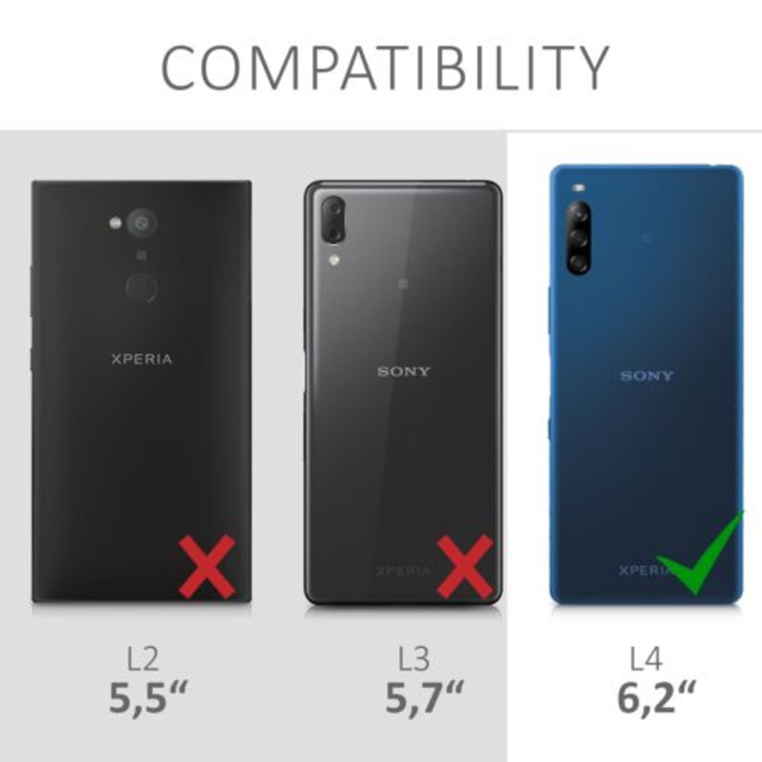 Husa pentru Sony Xperia L4, Silicon, Gri, 51941.155 fotografia produsului View 6 L