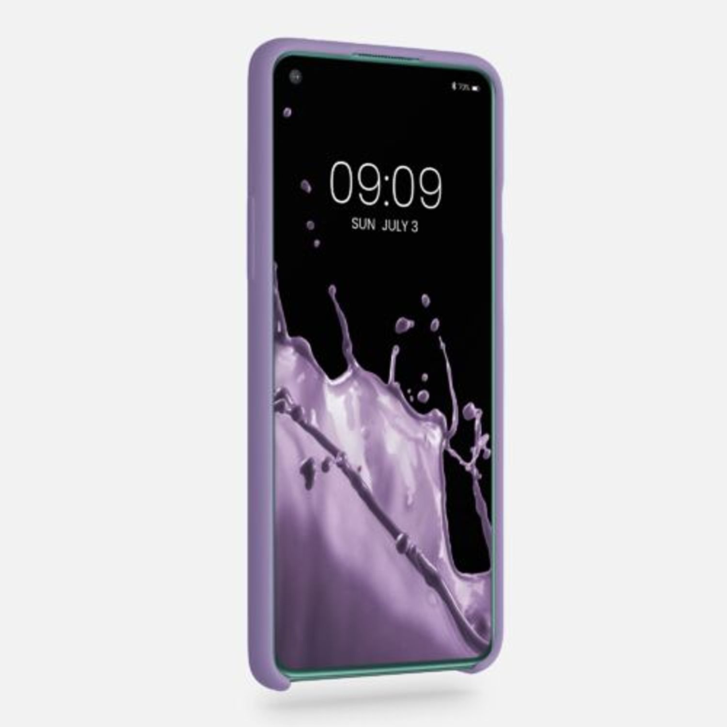 Husa pentru OnePlus 8T, Silicon, Mov, 53683.222, Kwmobile fotografia produsului View 3 L