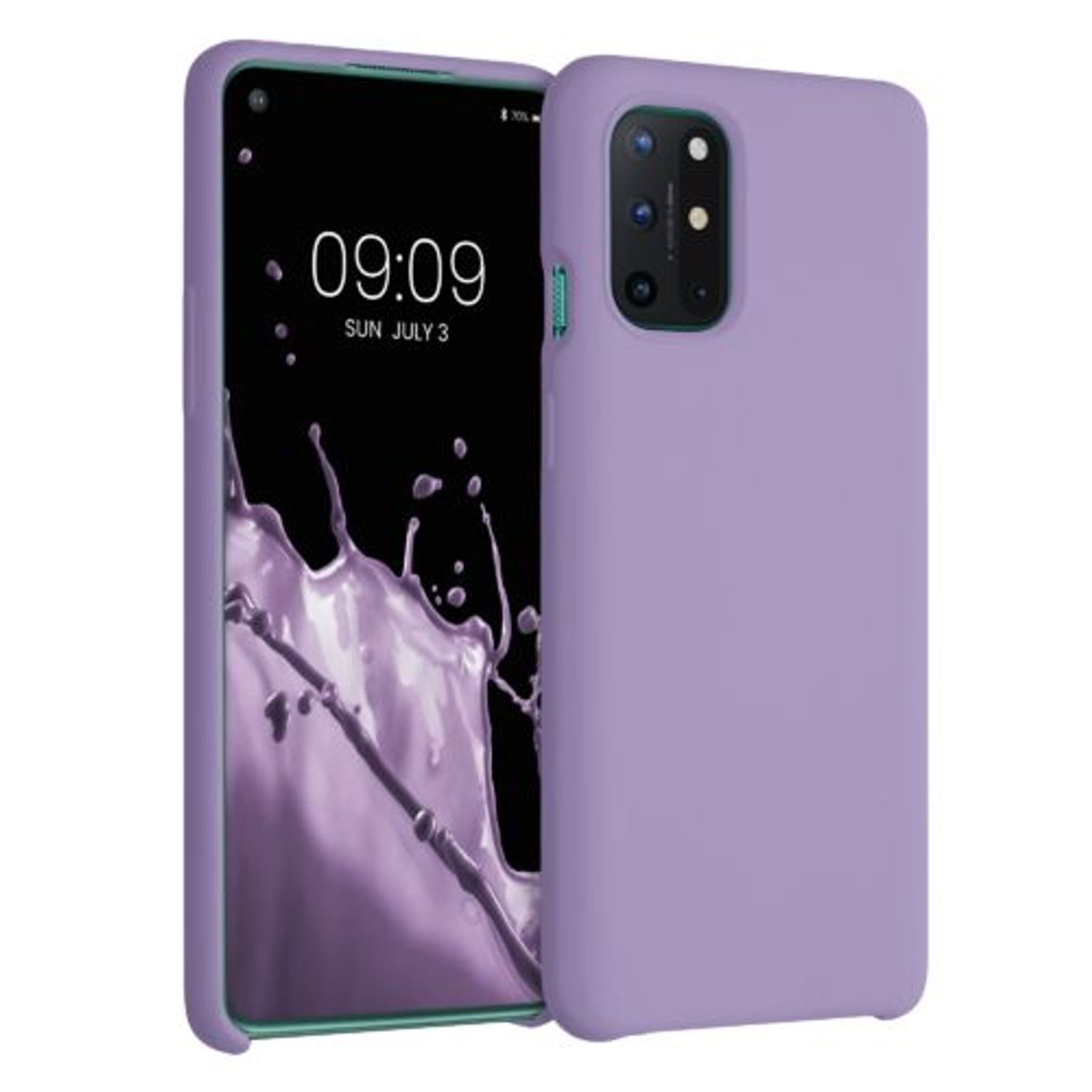 Husa pentru OnePlus 8T, Silicon, Mov, 53683.222, Kwmobile fotografia produsului