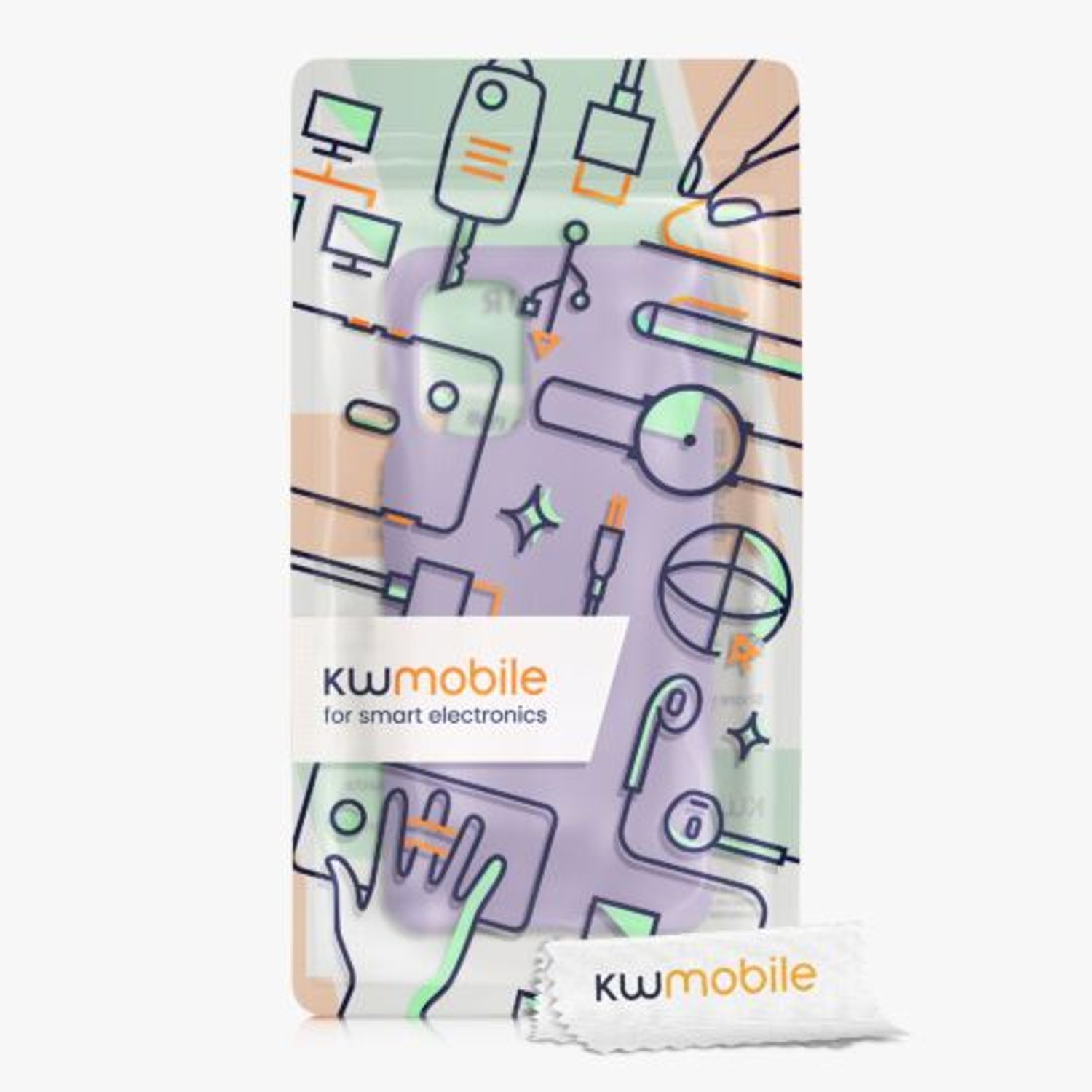 Husa pentru OnePlus 8T, Silicon, Mov, 53683.222, Kwmobile fotografia produsului View 6 L
