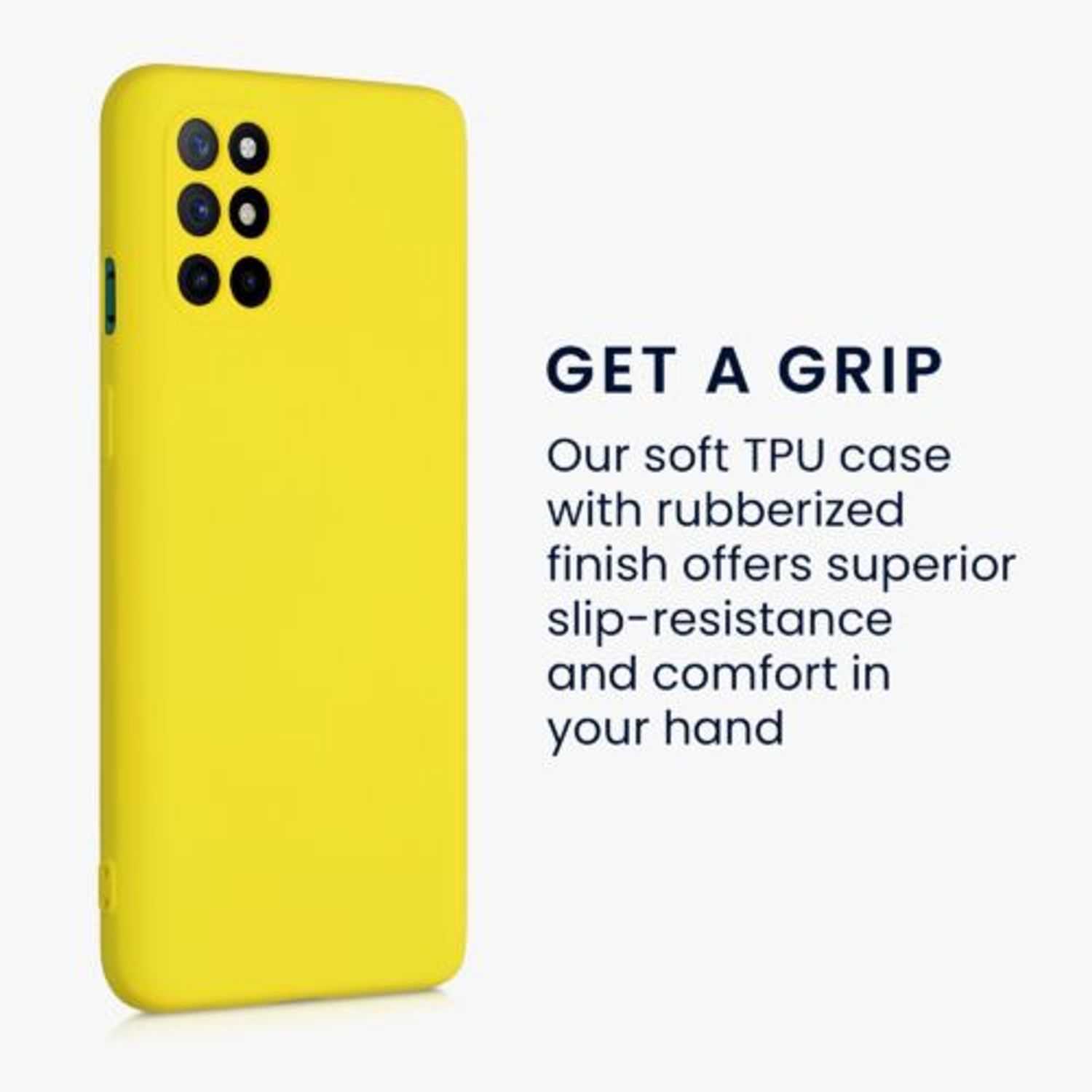 Husa pentru OnePlus 8T, Silicon, Galben, 55350.165, Kwmobile fotografia produsului View 7 L