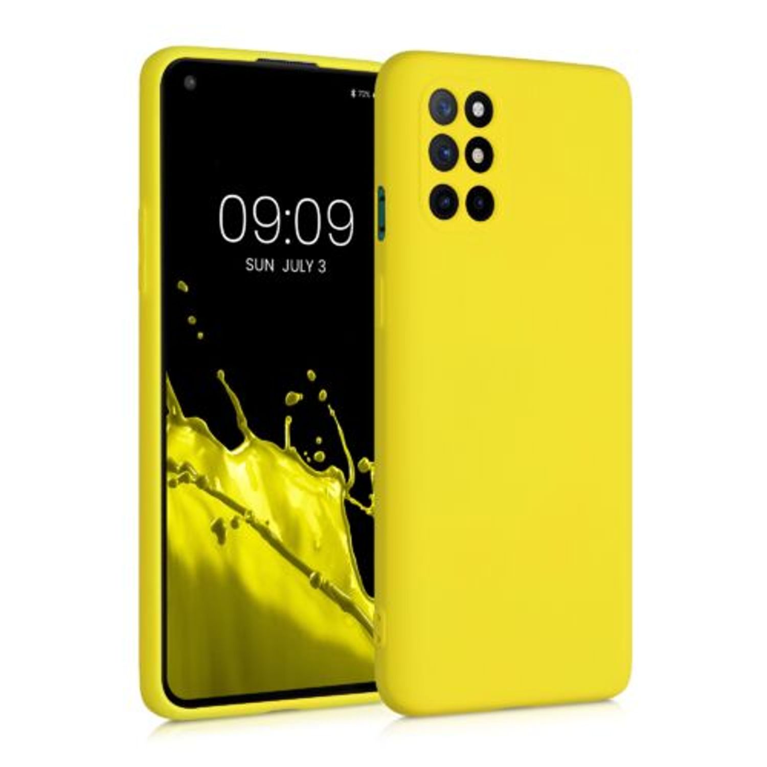 Husa pentru OnePlus 8T, Silicon, Galben, 55350.165, Kwmobile fotografia produsului