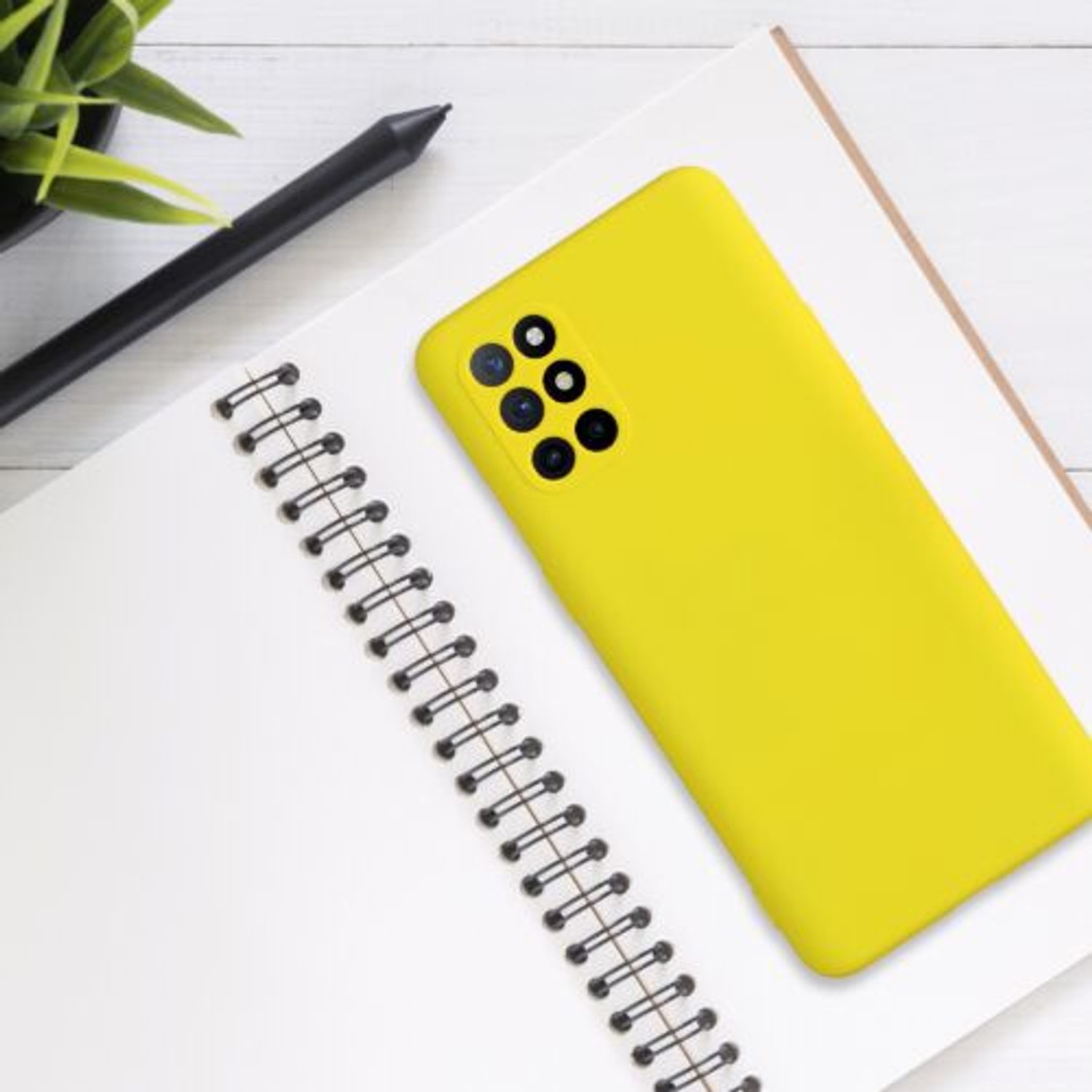 Husa pentru OnePlus 8T, Silicon, Galben, 55350.165, Kwmobile fotografia produsului View 5 L