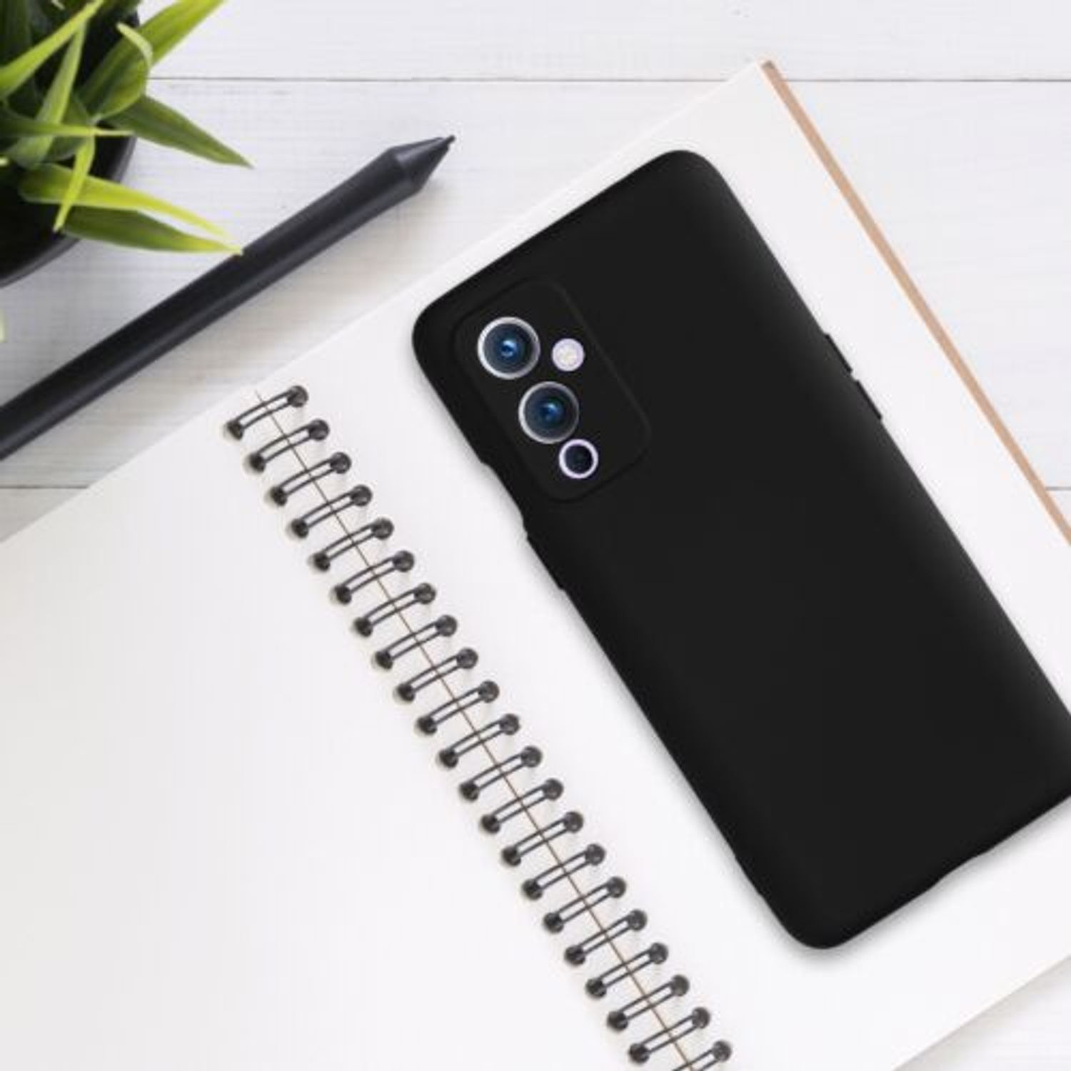 Husa pentru OnePlus 9, Silicon, Negru, 55348.47, Kwmobile fotografia produsului View 6 L