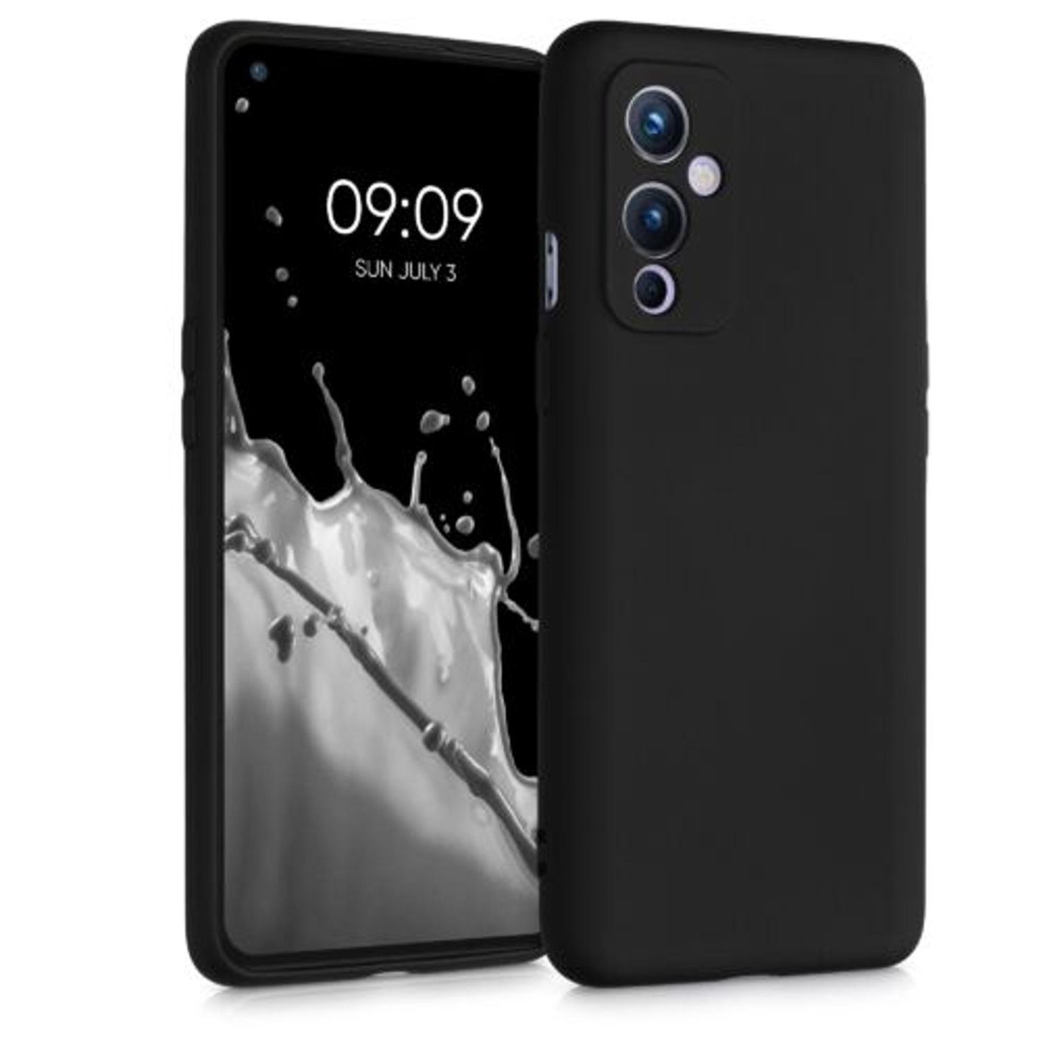 Husa pentru OnePlus 9, Silicon, Negru, 55348.47, Kwmobile fotografia produsului