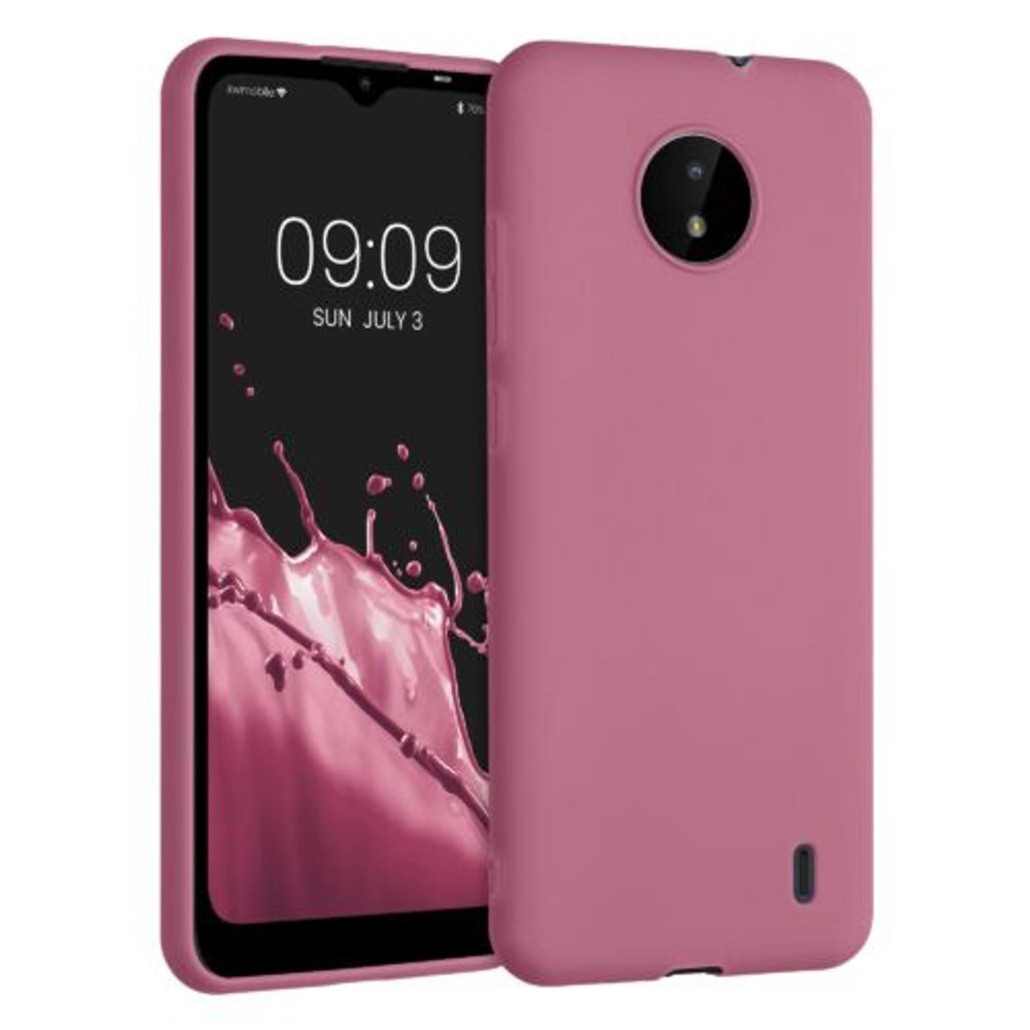 Husa pentru Nokia C20/C10, Silicon, Roz, 54848.167, Kwmobile fotografia produsului