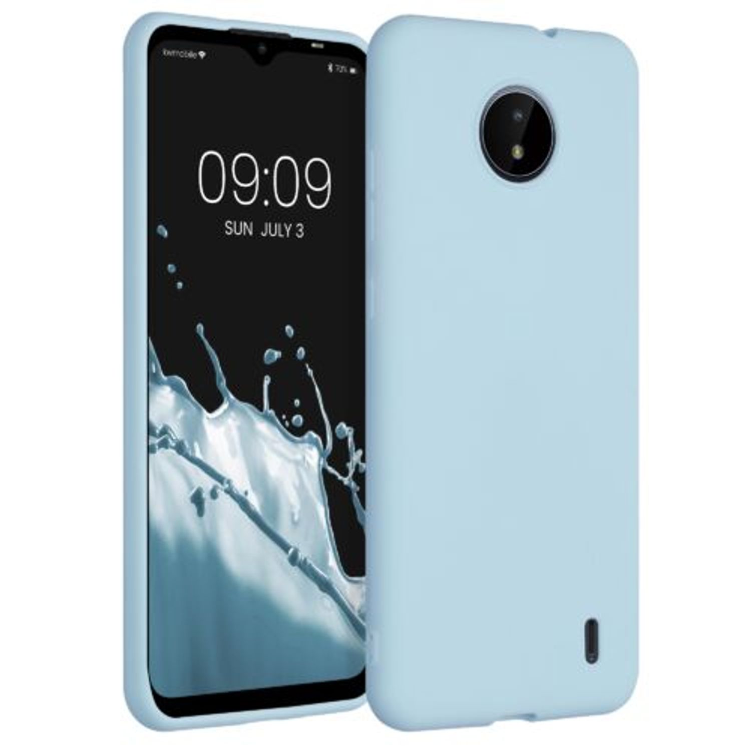 Husa pentru Nokia C20/C10, Silicon, Albastru, 54848.200, Kwmobile fotografia produsului