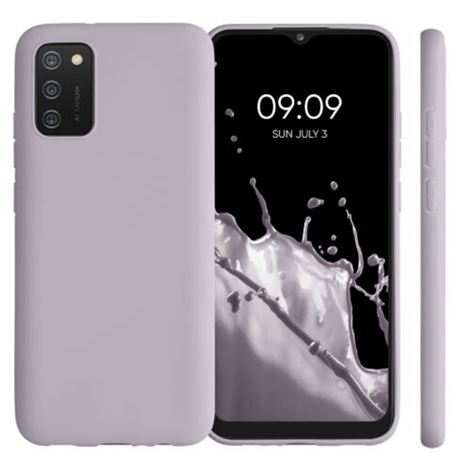 Husa pentru Samsung Galaxy A02s, Silicon, Mov, 54045.192, Kwmobile fotografia produsului View 7 L