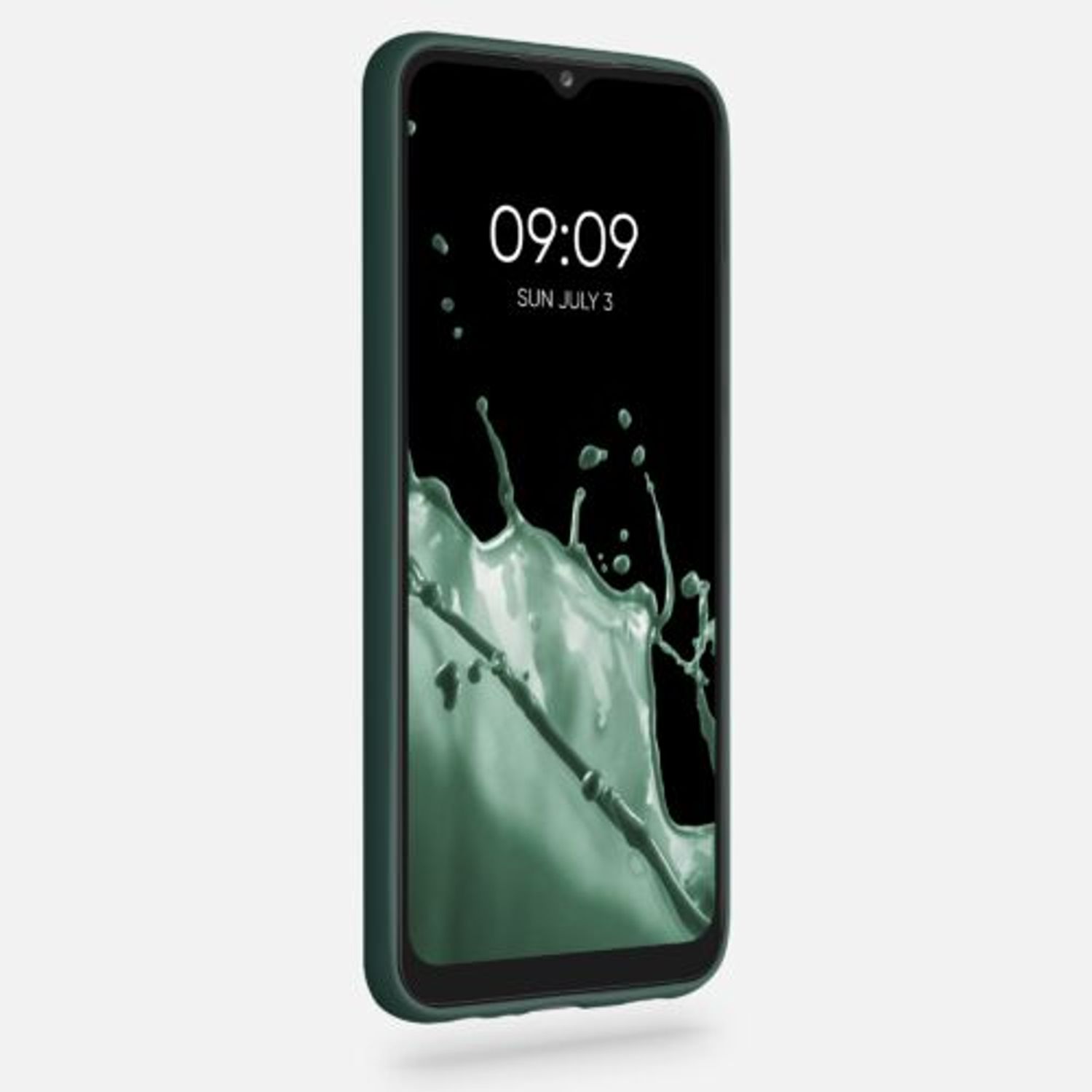 Husa pentru Samsung Galaxy A02s, Silicon, Verde, 54045.169, Kwmobile fotografia produsului View 3 L