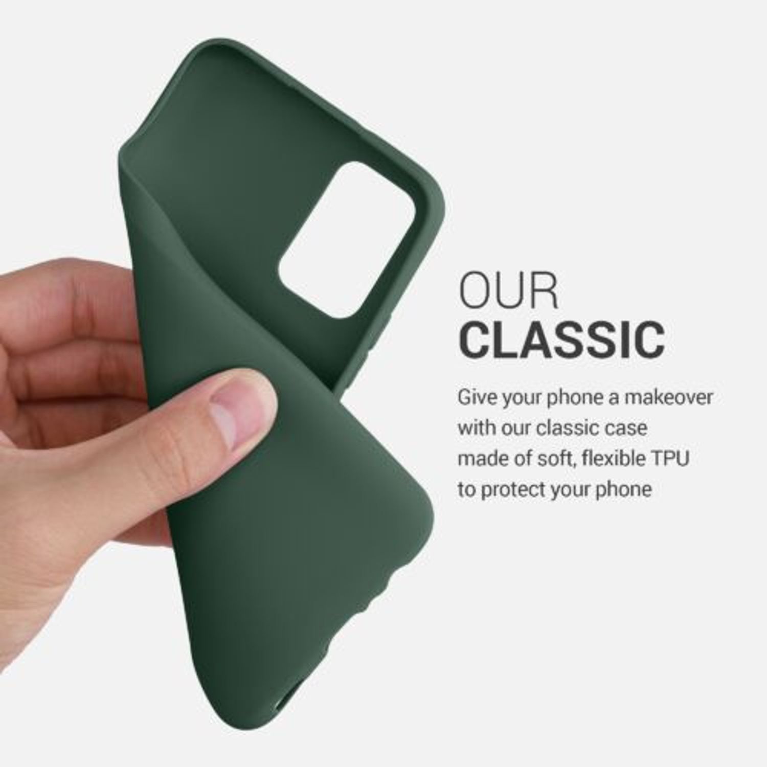 Husa pentru Samsung Galaxy A02s, Silicon, Verde, 54045.169, Kwmobile fotografia produsului View 4 L