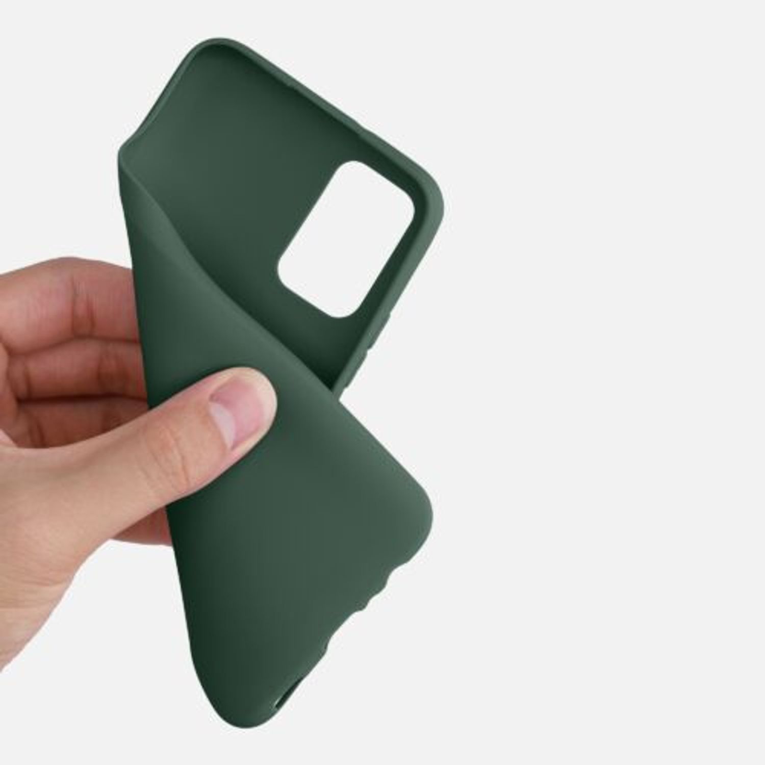 Husa pentru Samsung Galaxy A02s, Silicon, Verde, 54045.169, Kwmobile fotografia produsului View 7 L