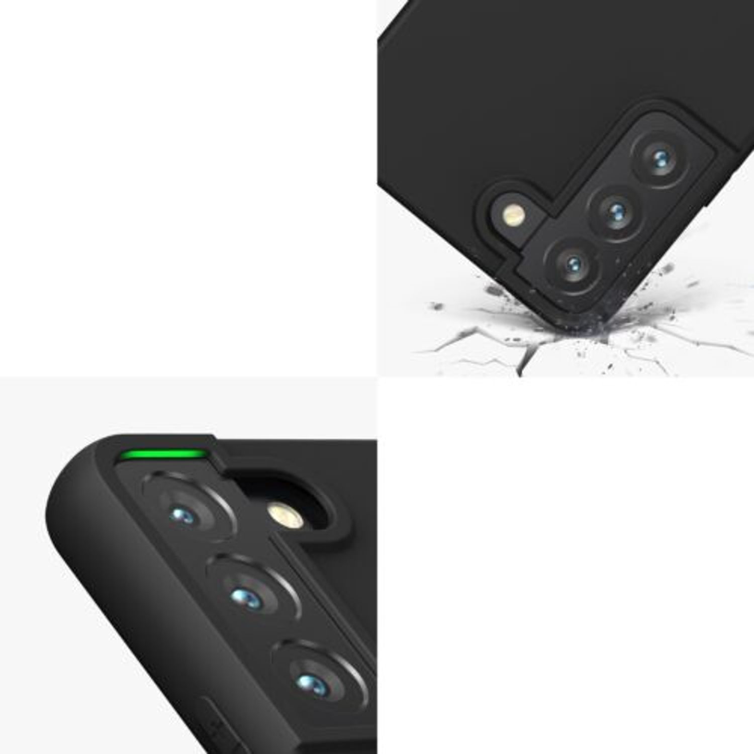 Husa pentru Samsung Galaxy S22, Silicon, Negru, 56758.47, Kwmobile fotografia produsului View 9 L