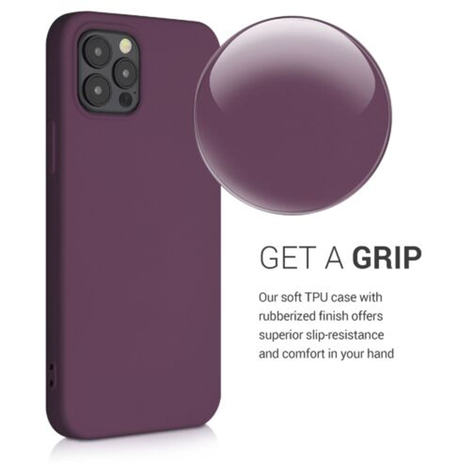 Husa pentru Apple iPhone 12/iPhone 12 Pro, Silicon, Violet, 53844.187 fotografia produsului View 5 L