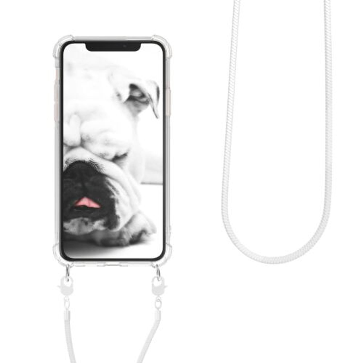 Husa pentru Apple iPhone 11 Pro Max, Silicon, Transparent, 50634.02, Kwmobile fotografia produsului View 2 L