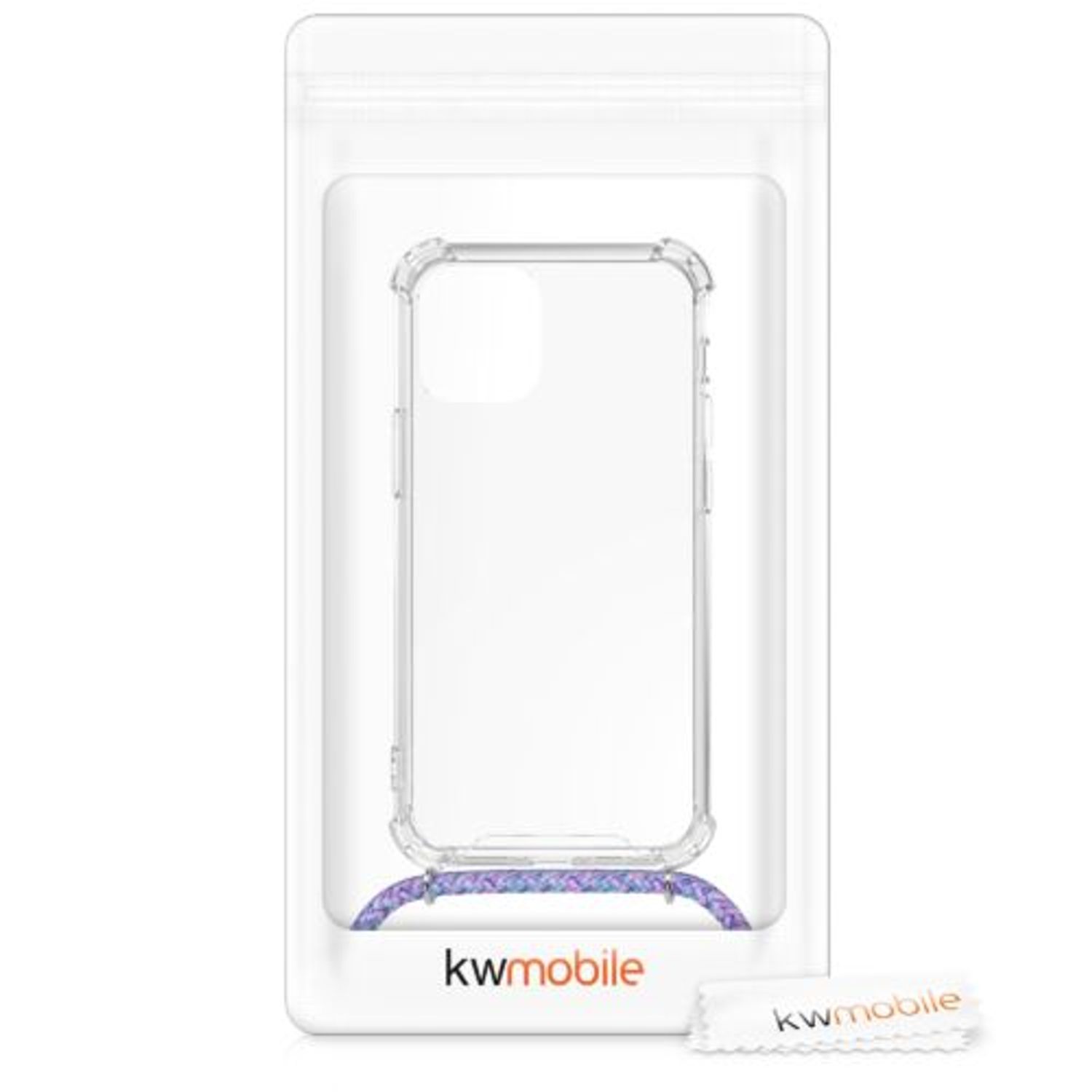 Husa pentru Apple iPhone 12/iPhone 12 Pro, Silicon, Transparent, 52730.108, Kwmobile fotografia produsului View 7 L