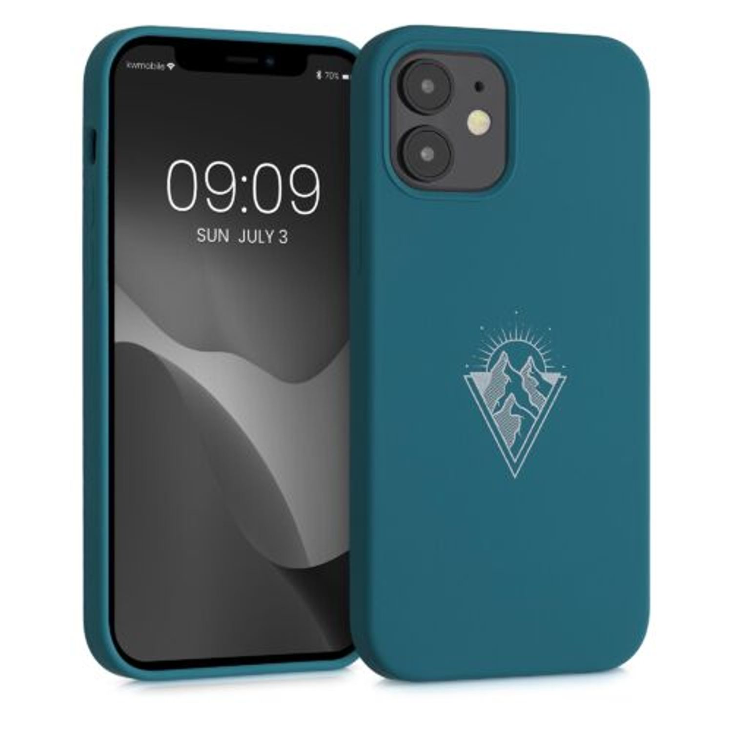Husa pentru Apple iPhone 12/iPhone 12 Pro, Silicon, Verde, 53885.01, Kwmobile fotografia produsului