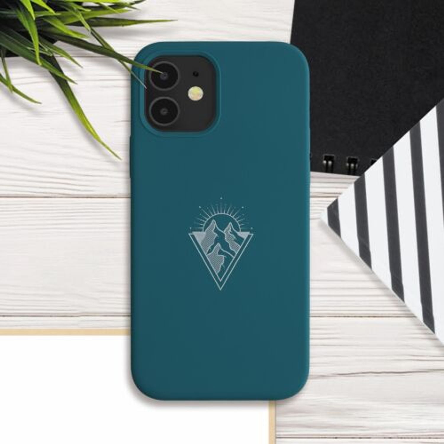Husa pentru Apple iPhone 12/iPhone 12 Pro, Silicon, Verde, 53885.01, Kwmobile fotografia produsului View 3 L