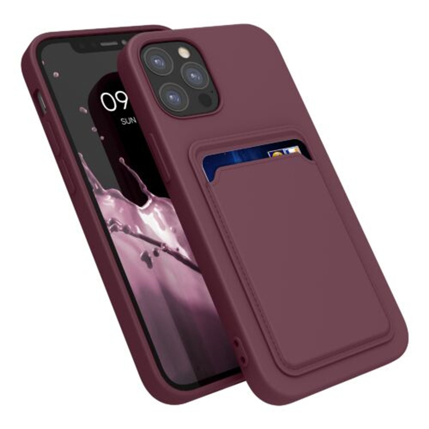 Husa pentru Apple iPhone 12/iPhone 12 Pro, Silicon, Violet, 55112.190, Kwmobile fotografia produsului View 17 L
