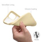Husa pentru Apple iPhone 12/iPhone 12 Pro, Silicon, Crem, 53844.210 fotografia produsului View 4 S