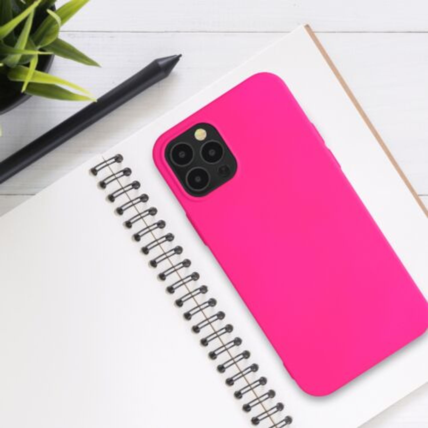 Husa pentru Apple iPhone 12/iPhone 12 Pro, Silicon, Roz, 53844.77 fotografia produsului View 3 L