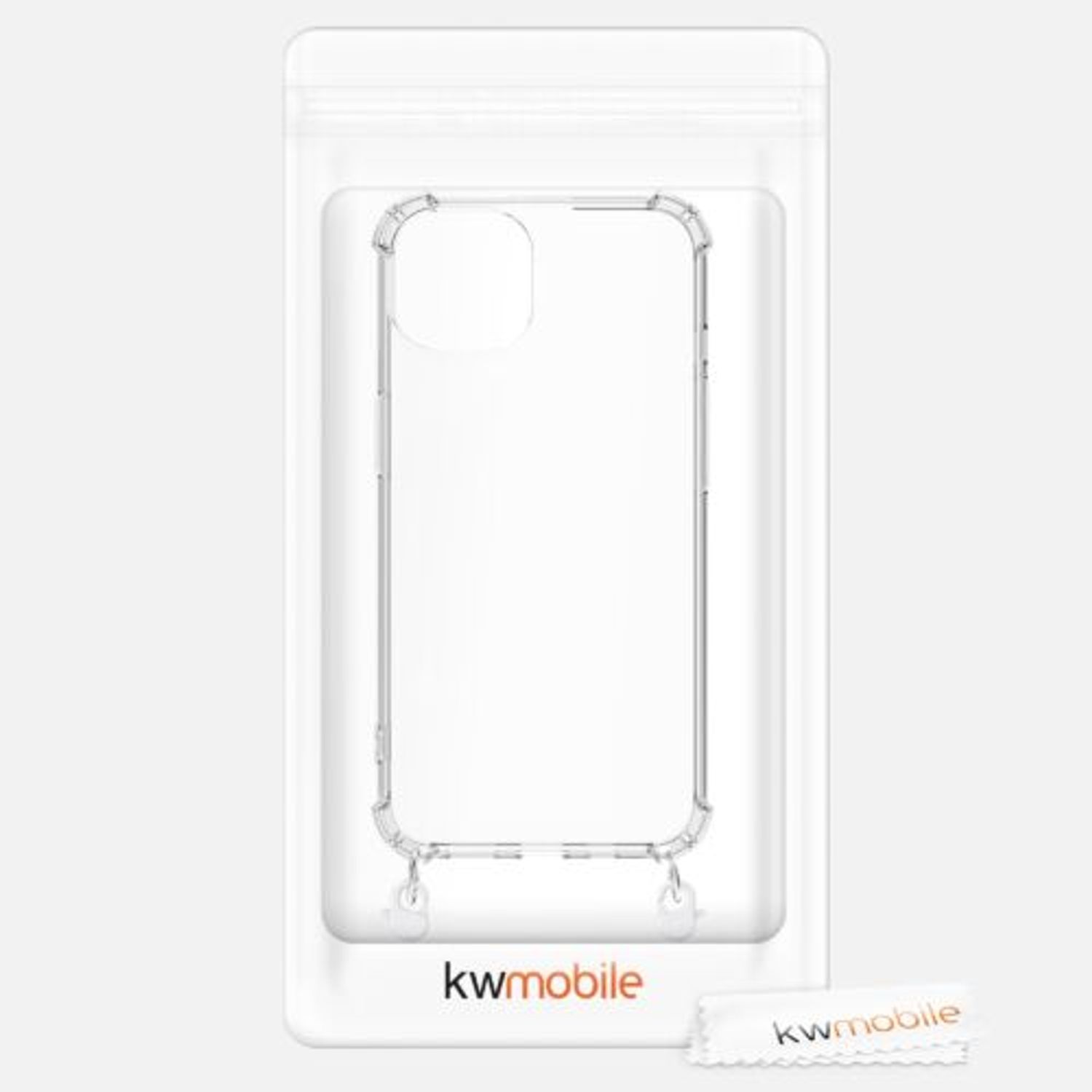 Husa pentru Apple iPhone 12 Pro Max, Silicon, Transparent, 53889.02, Kwmobile fotografia produsului View 7 L