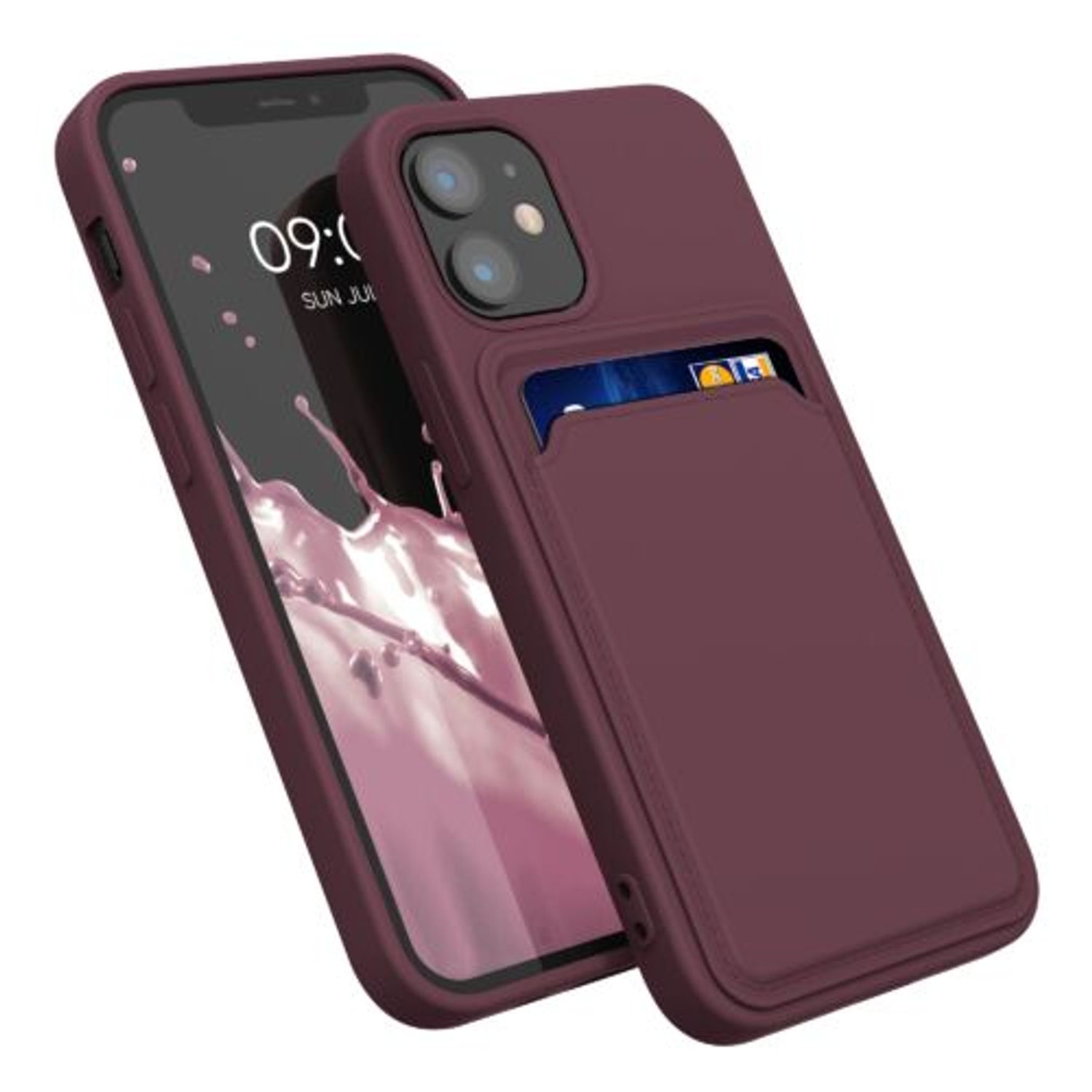 Husa pentru Apple iPhone 12 Mini, Silicon, Violet, 55111.190, Kwmobile fotografia produsului View 2 L
